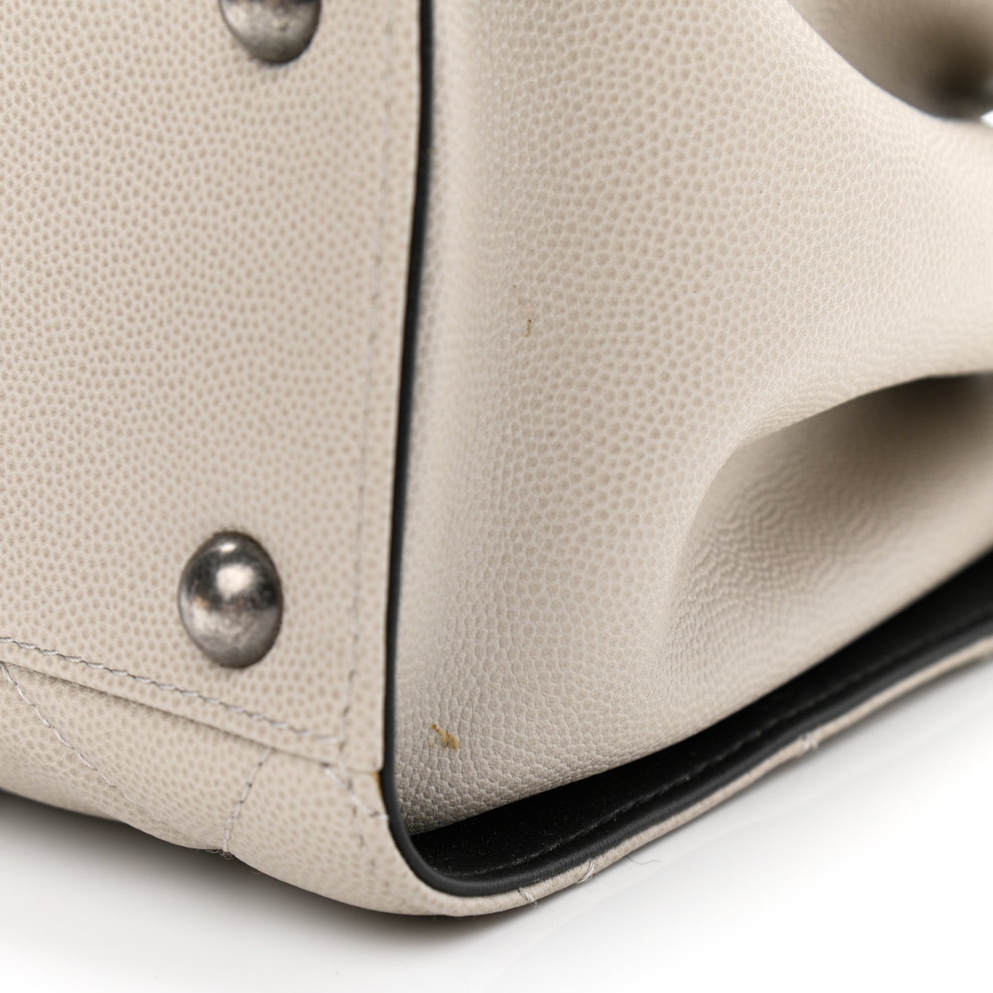 Caviar Quilted Small CC Bucket Bag Grey