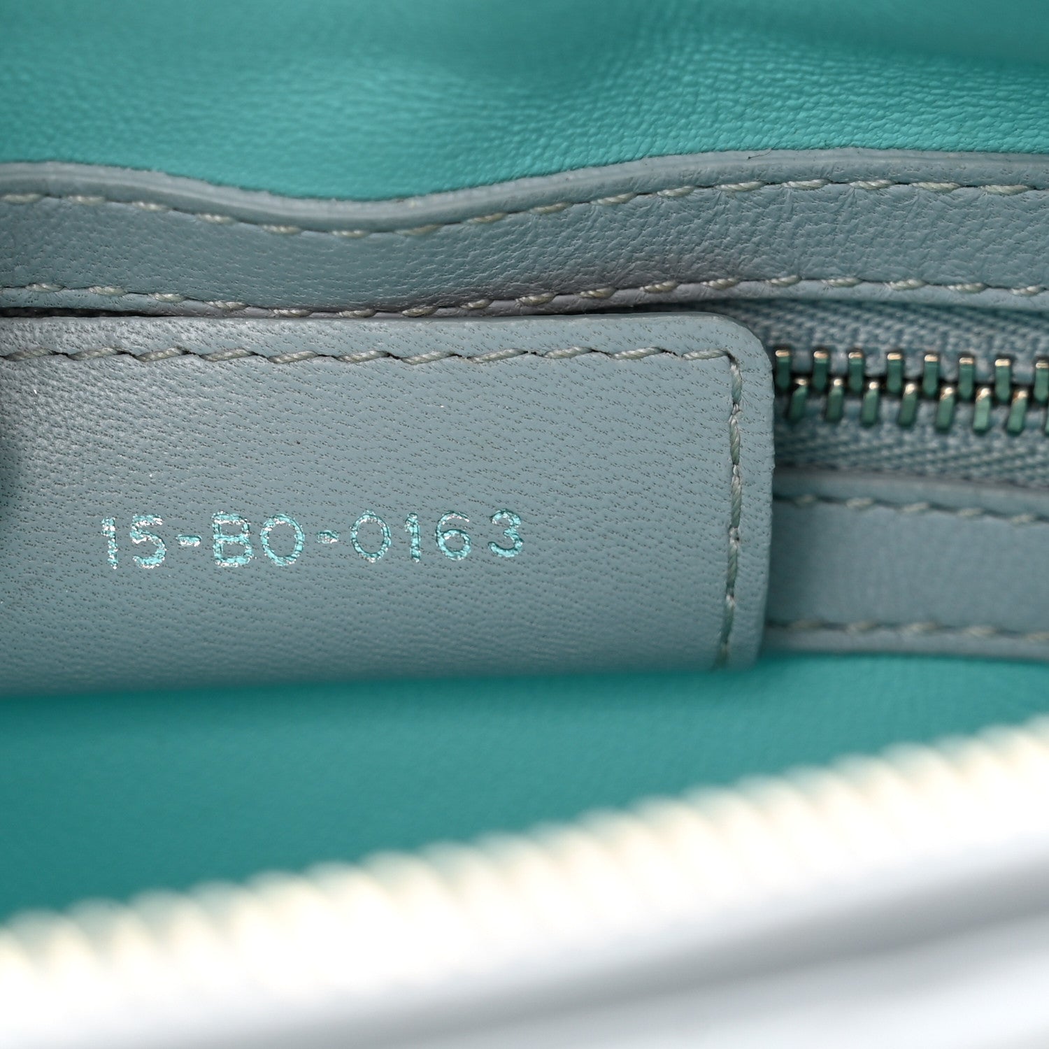 Christian Dior Lambskin Cannage Medium Bi-Color Lady Dior Grey Turquoise 8 of 13