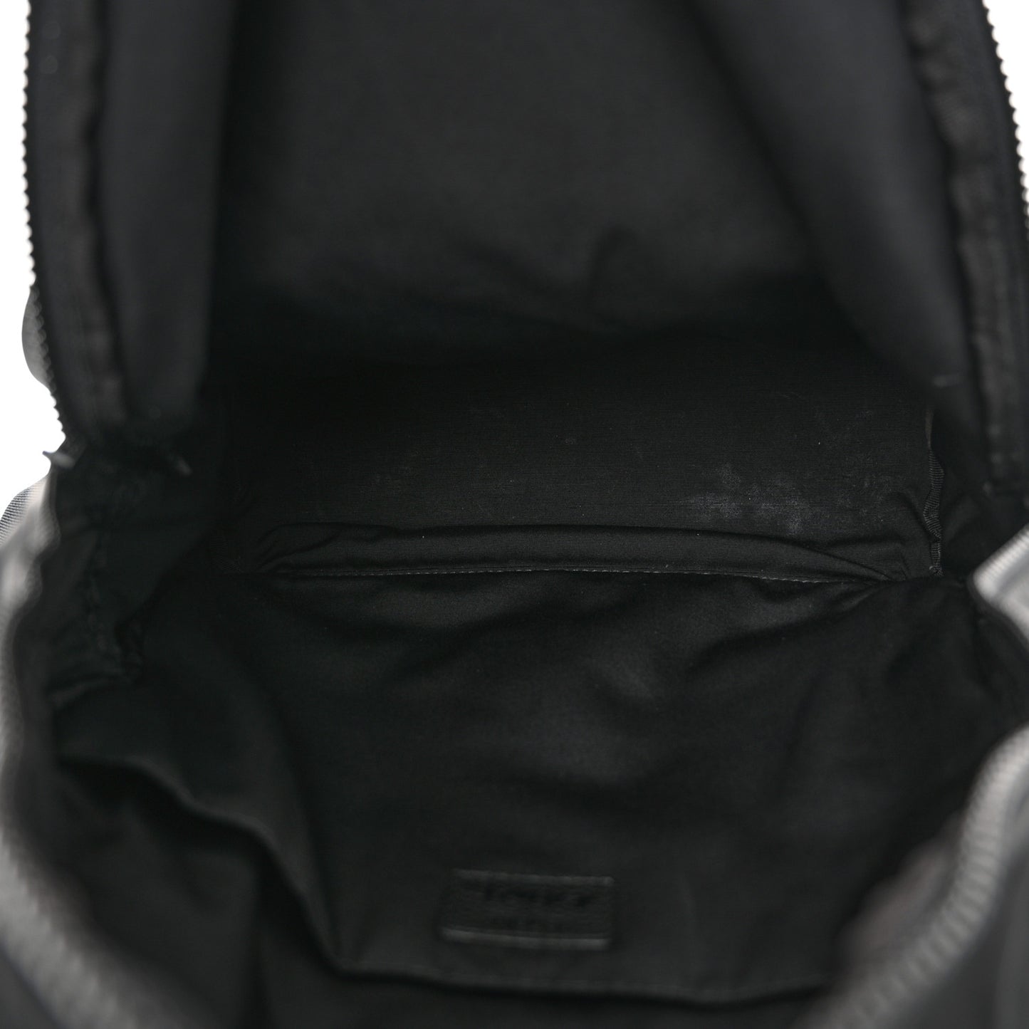 X KAWS Nylon Calfskin Logo Backpack Black