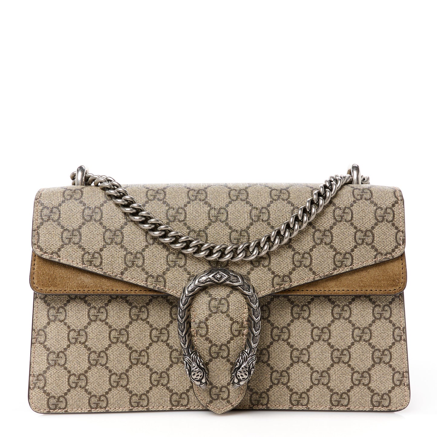 GG Supreme Monogram Small Dionysus Shoulder Bag Taupe