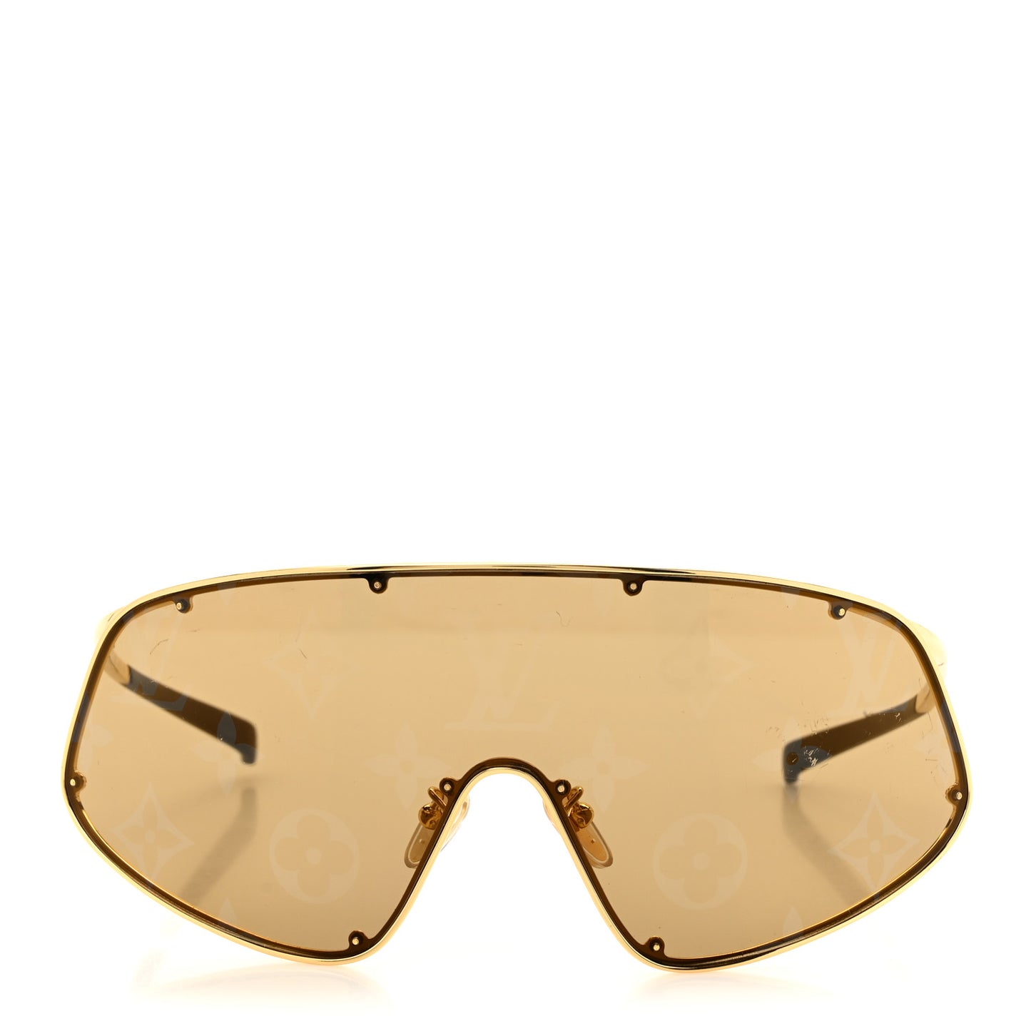 Metal LV Golden Mask Sunglasses Z1649U Gold