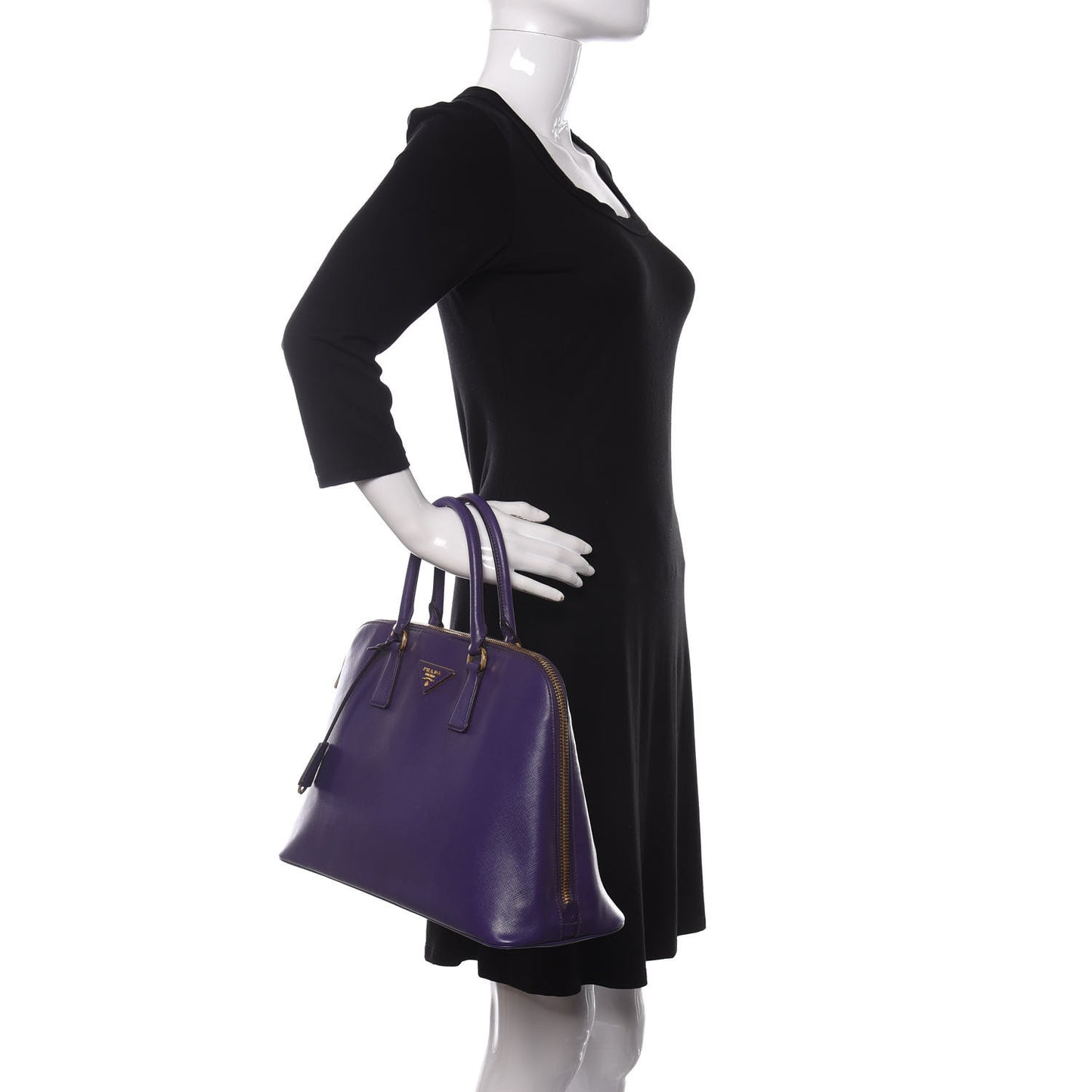 Saffiano Lux Large Promenade Tote Viola