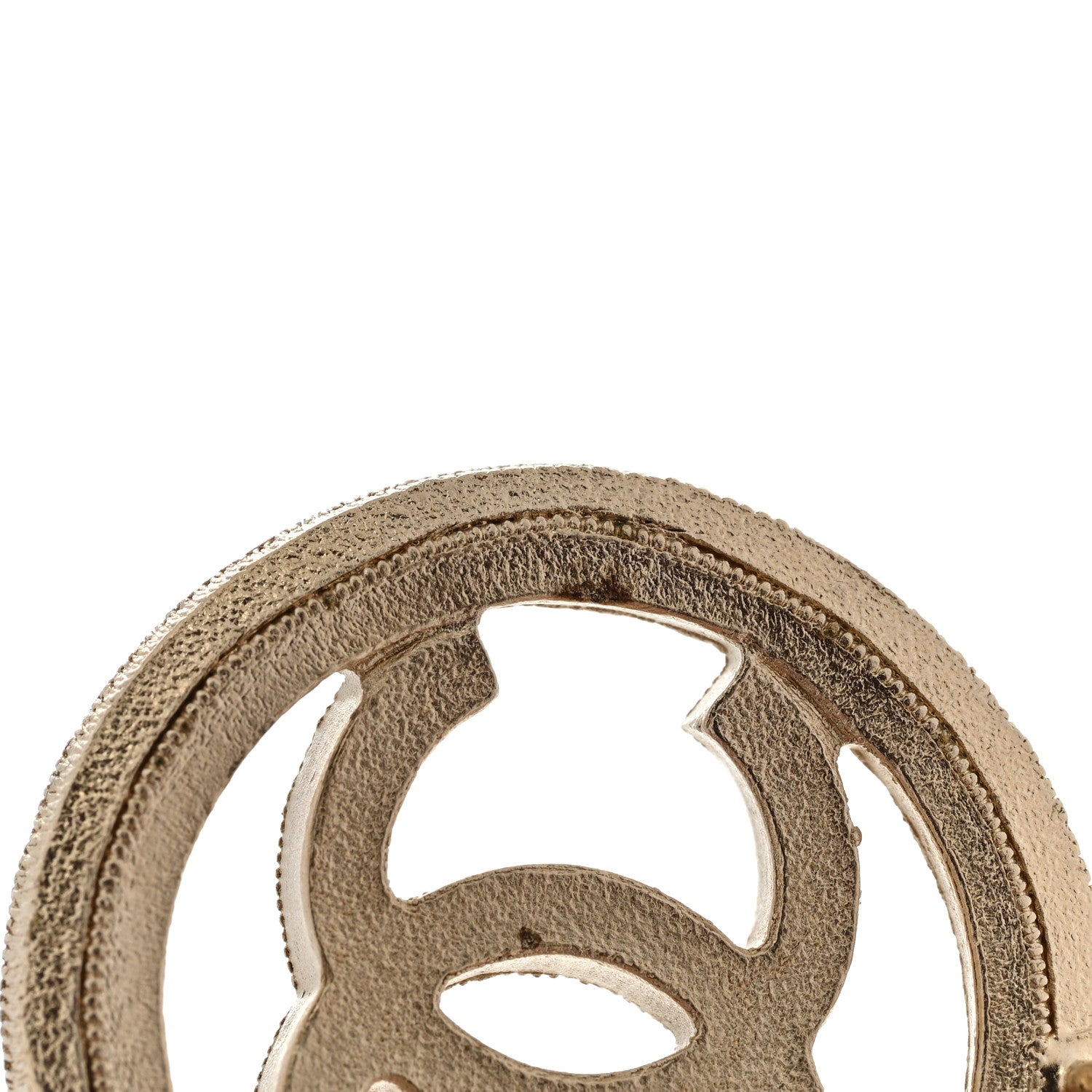 Chanel Pearl CC Drop Earrings Light Gold 5 of 7