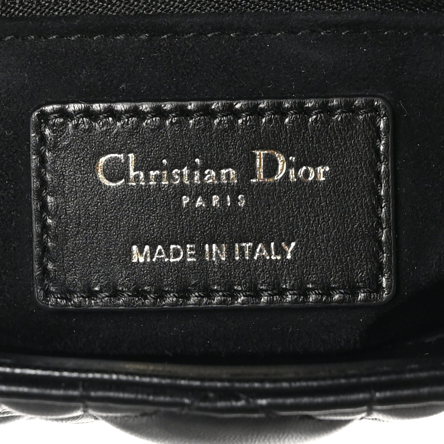 Lambskin Cannage Small My ABCDior Lady Dior Black