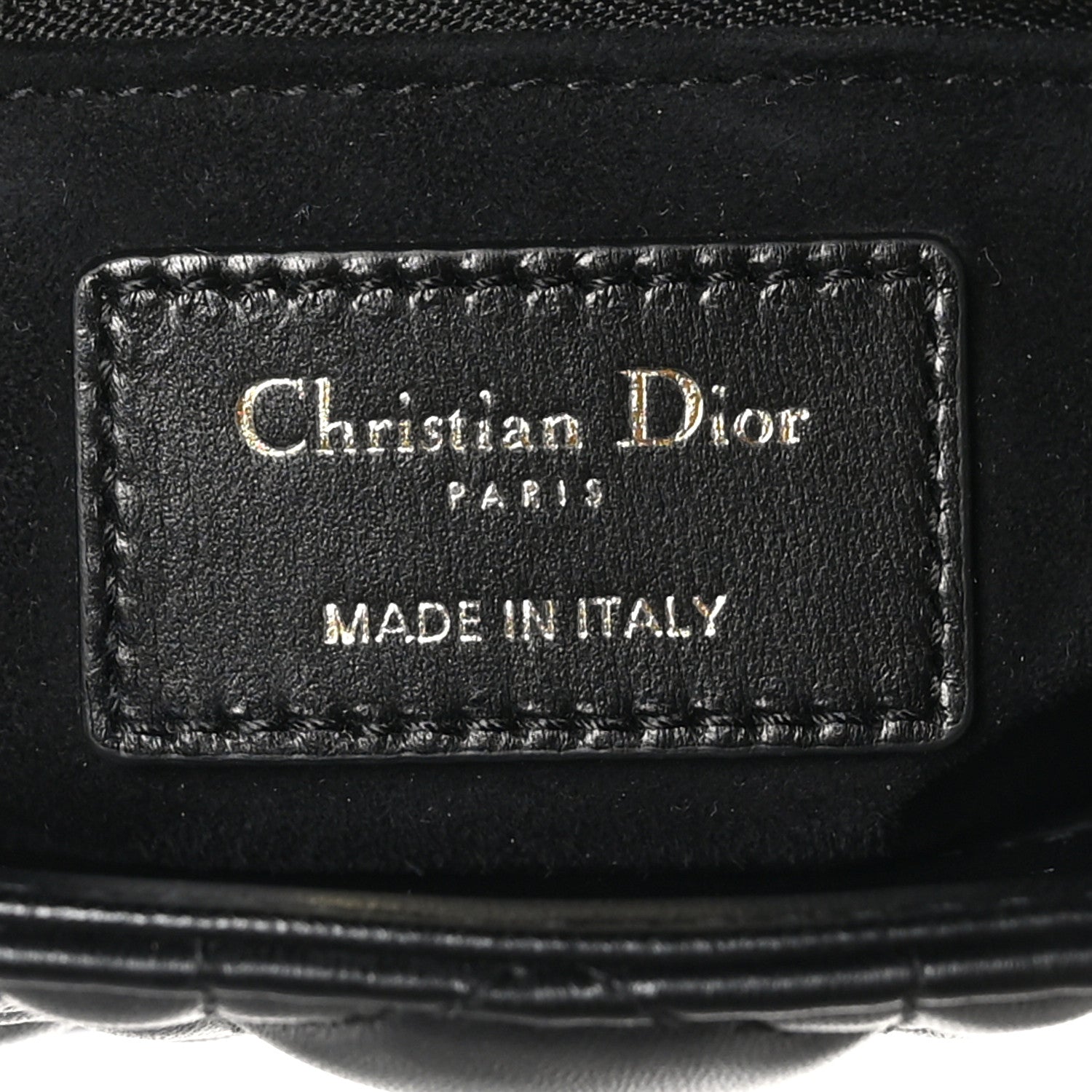 Christian Dior Lambskin Cannage Small My ABCDior Lady Dior Black 6 of 11