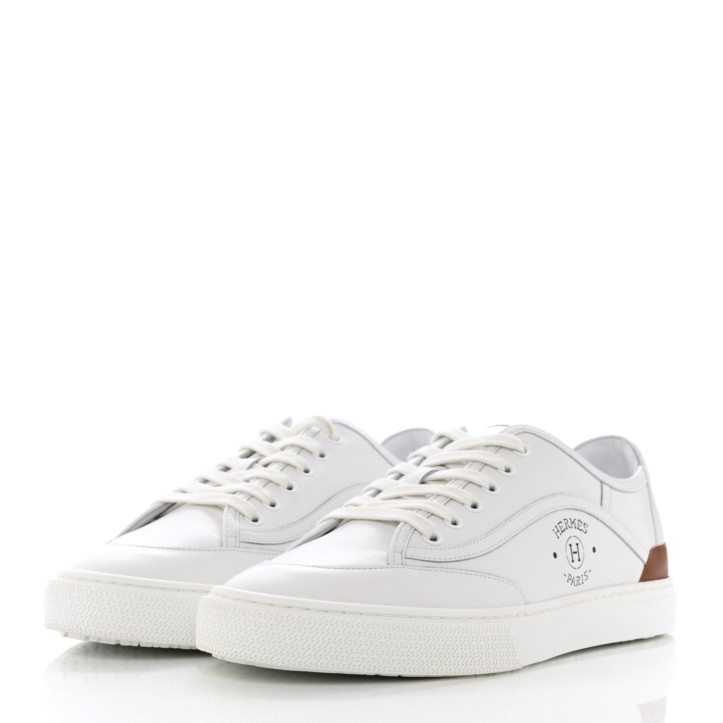 Calfskin Mens Get Sneakers 40 White