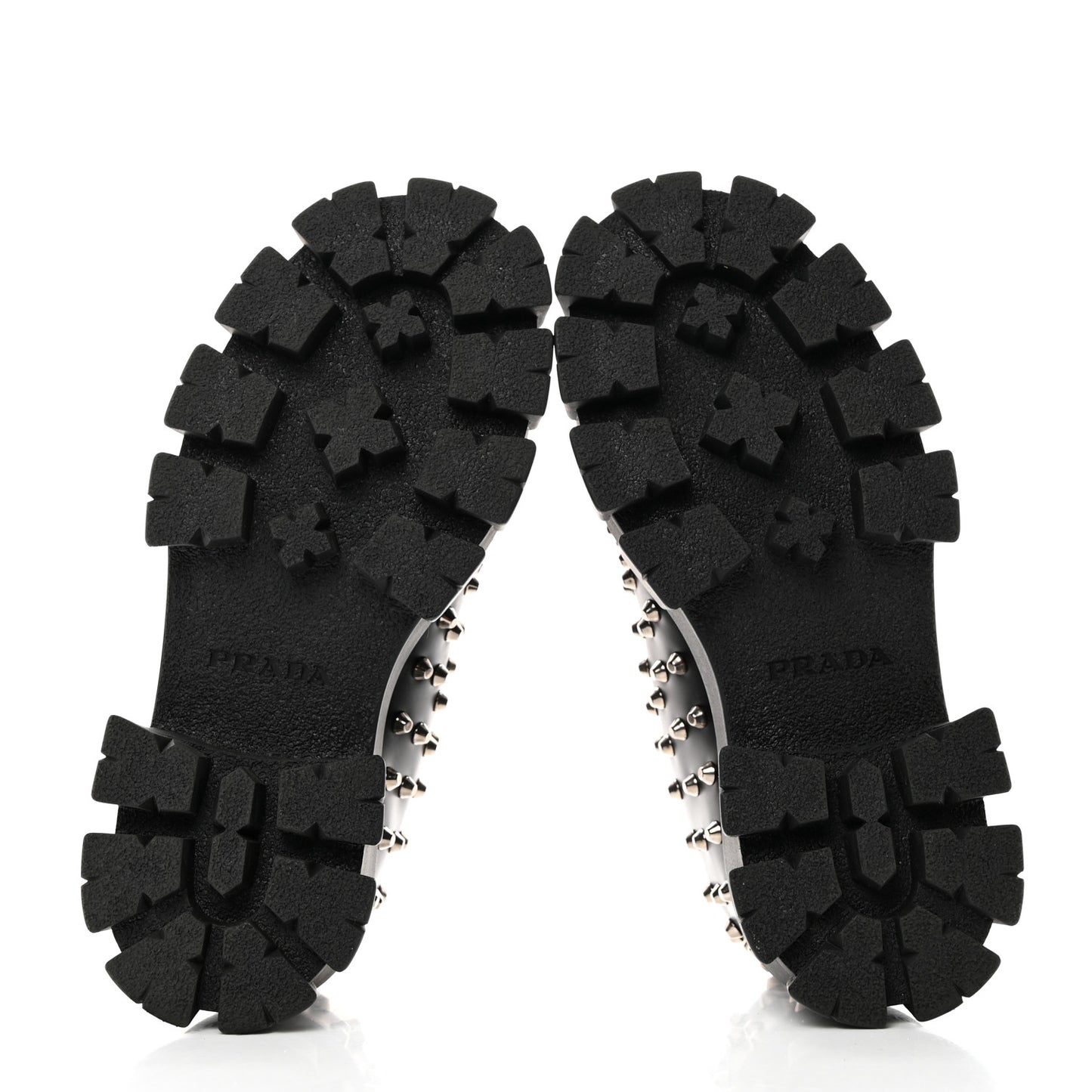 Spazzolato Rois Studded Lace Up Monolith 55mm Derby Loafers 36.5 Black