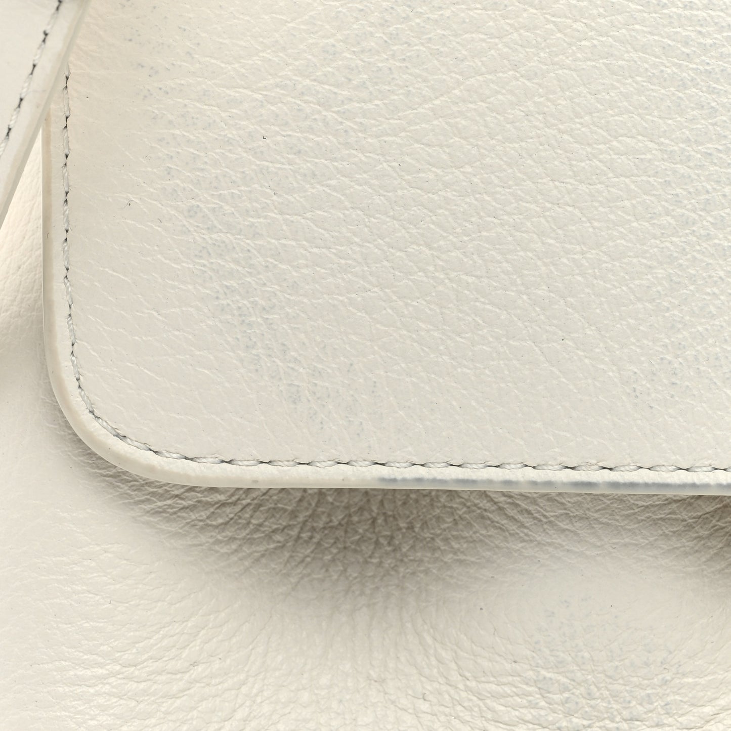 Calfskin Mini Lady Bag White