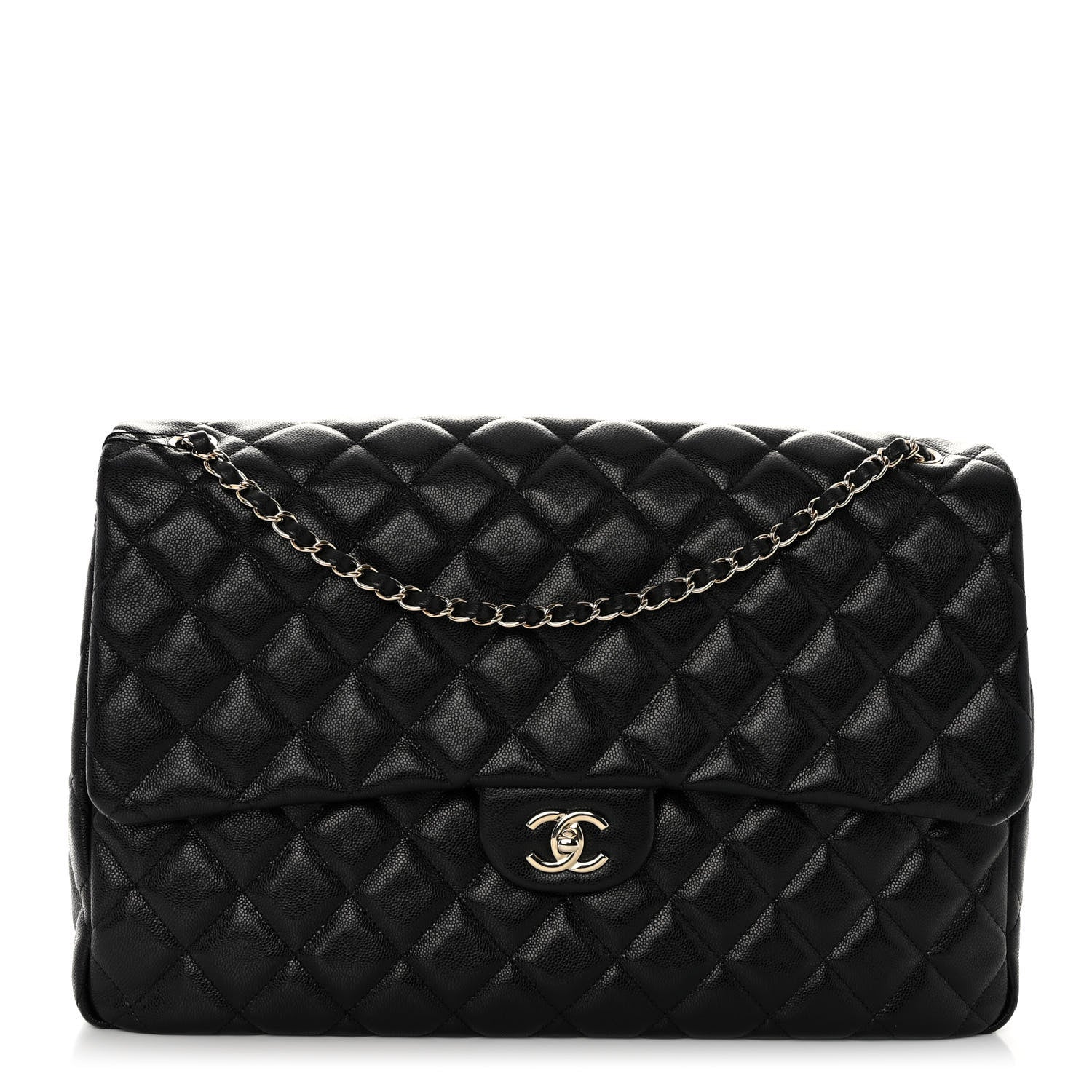 Chanel Caviar Quilted XXL Travel Flap Bag Black 1 of 10