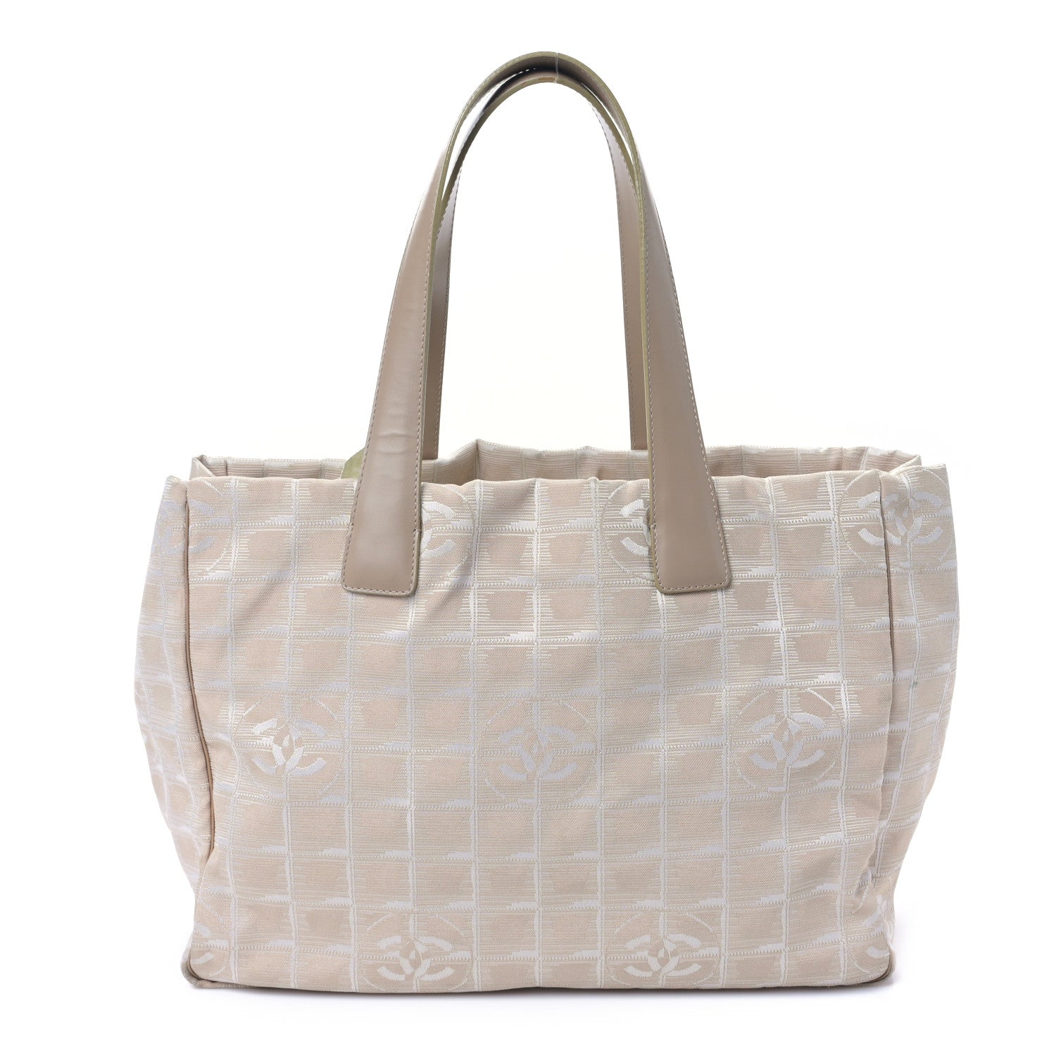 Chanel Nylon Medium Travel Tote Beige 1 of 9