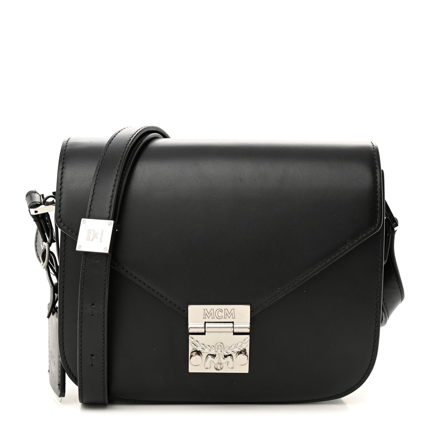 Calfskin Patricia Park Avenue Crossbody Bag Black