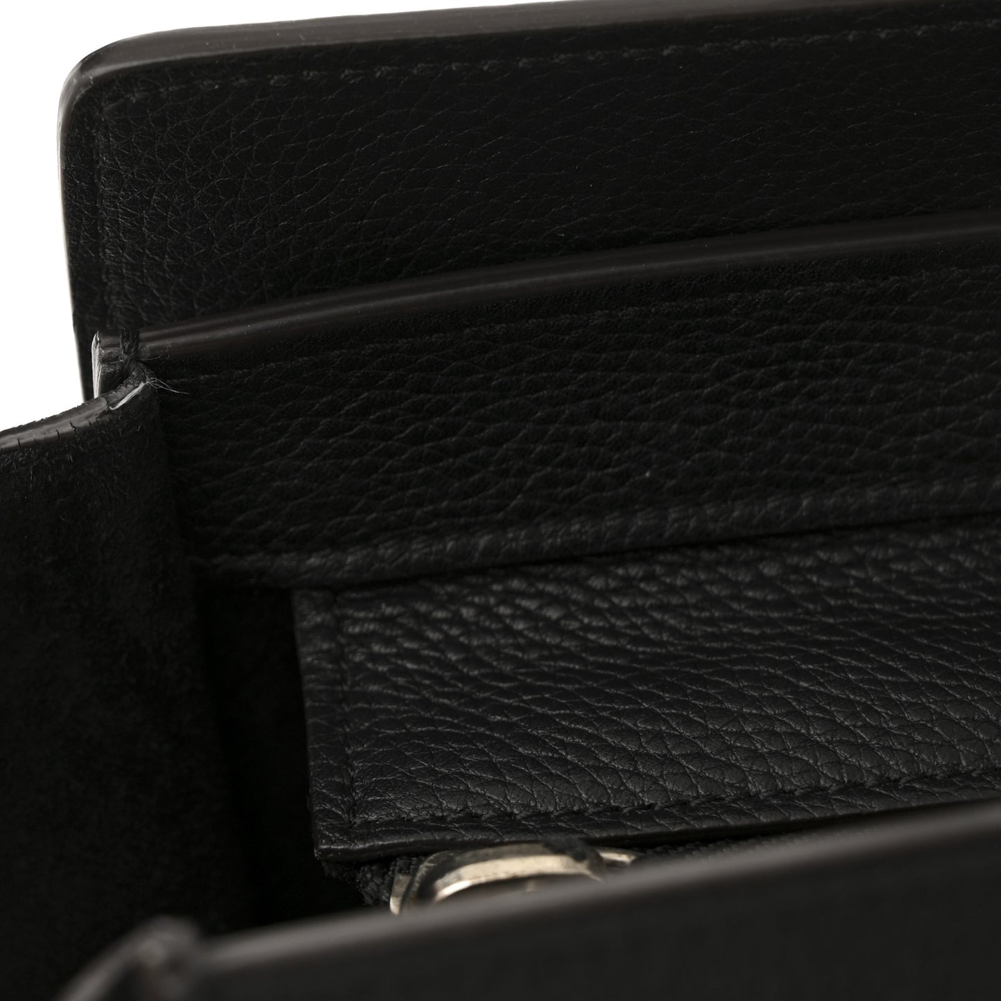Drummed Calfskin Mini Luggage Black