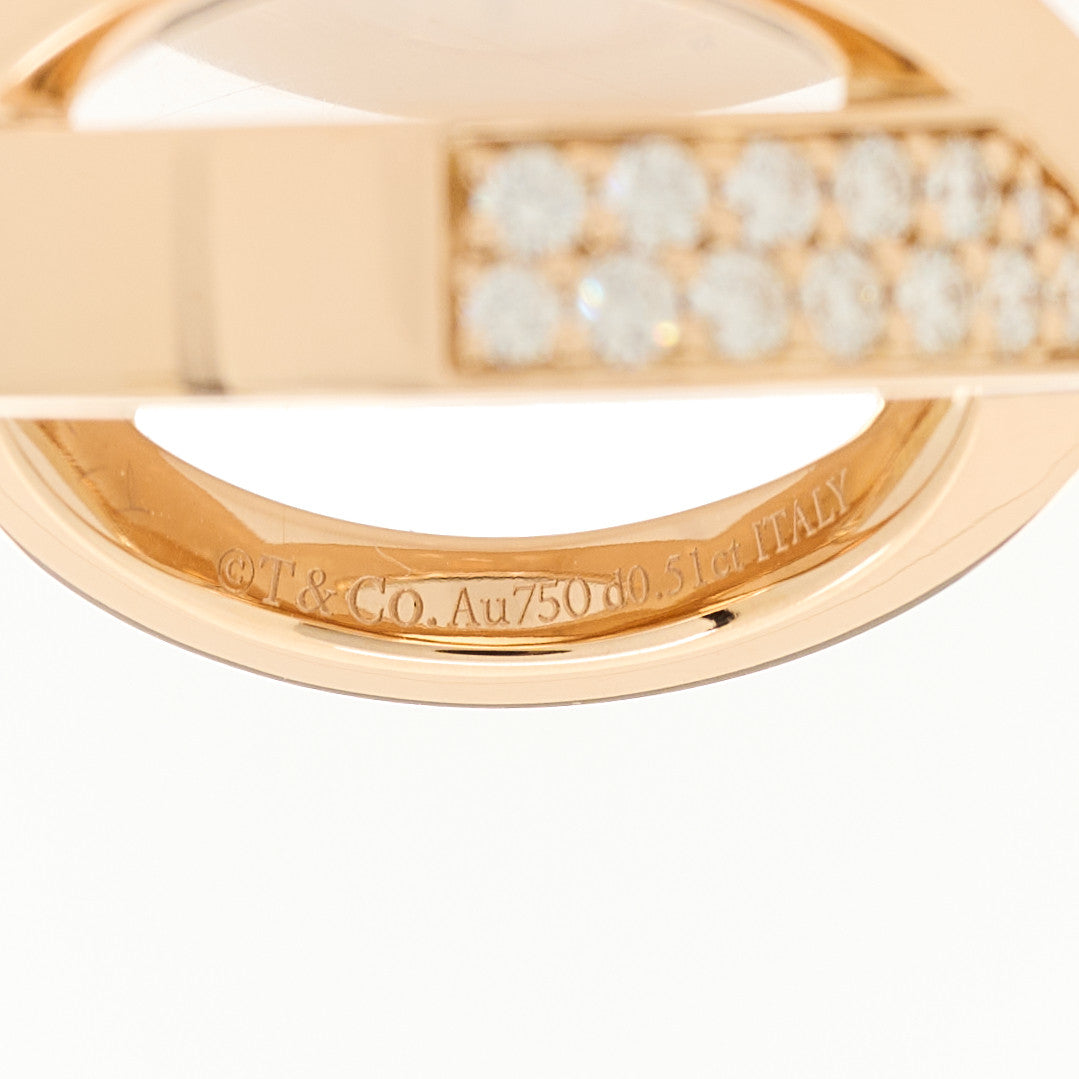 18K Rose Gold Diamond Atlas X Wide Ring 52 6