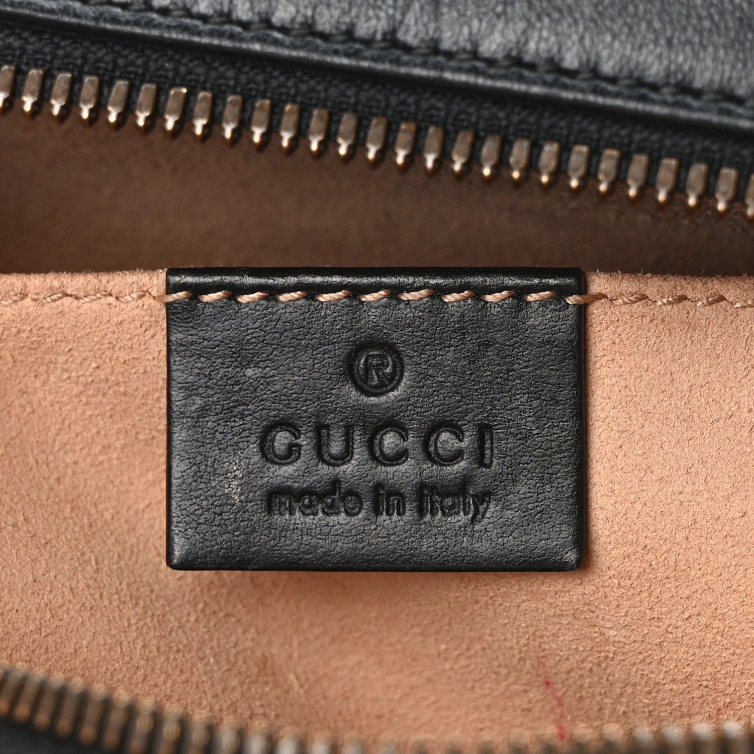 Gucci Calfskin Matelasse Animal Studs GG Marmont Belt Bag 95 34 85/34 Black 6 of 15