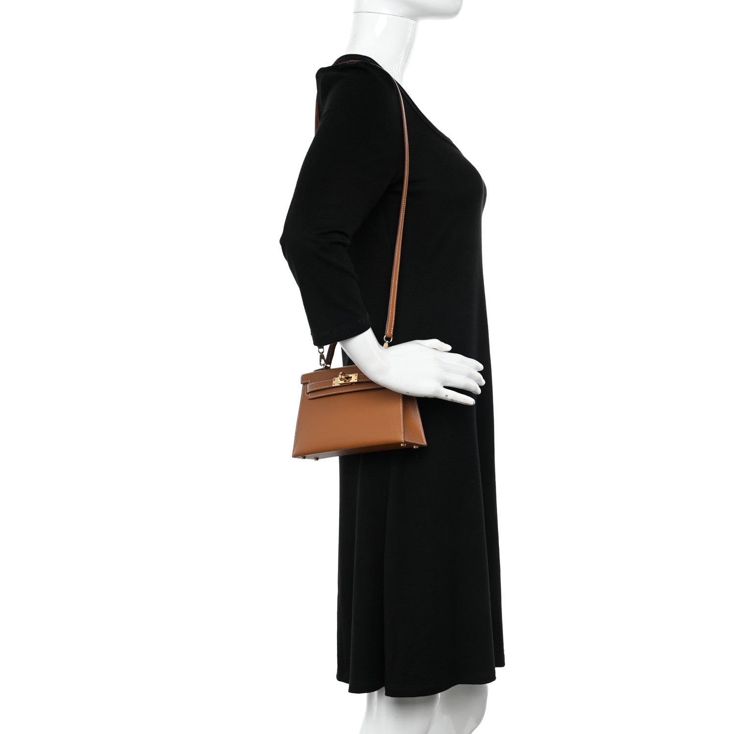 Hermes Epsom Horseshoe Mini Kelly Sellier 20 Gold 2 of 12