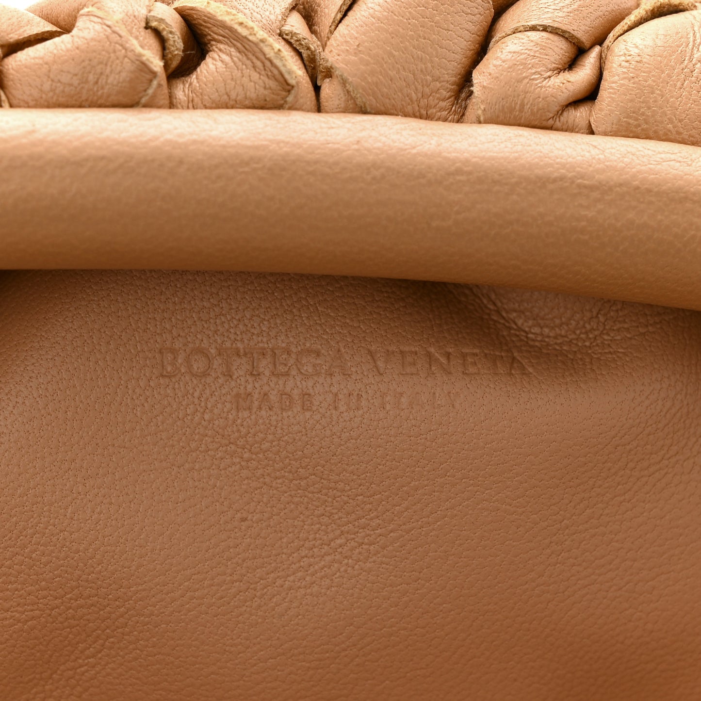 Nappa Intrecciato The Mini Pouch Almond