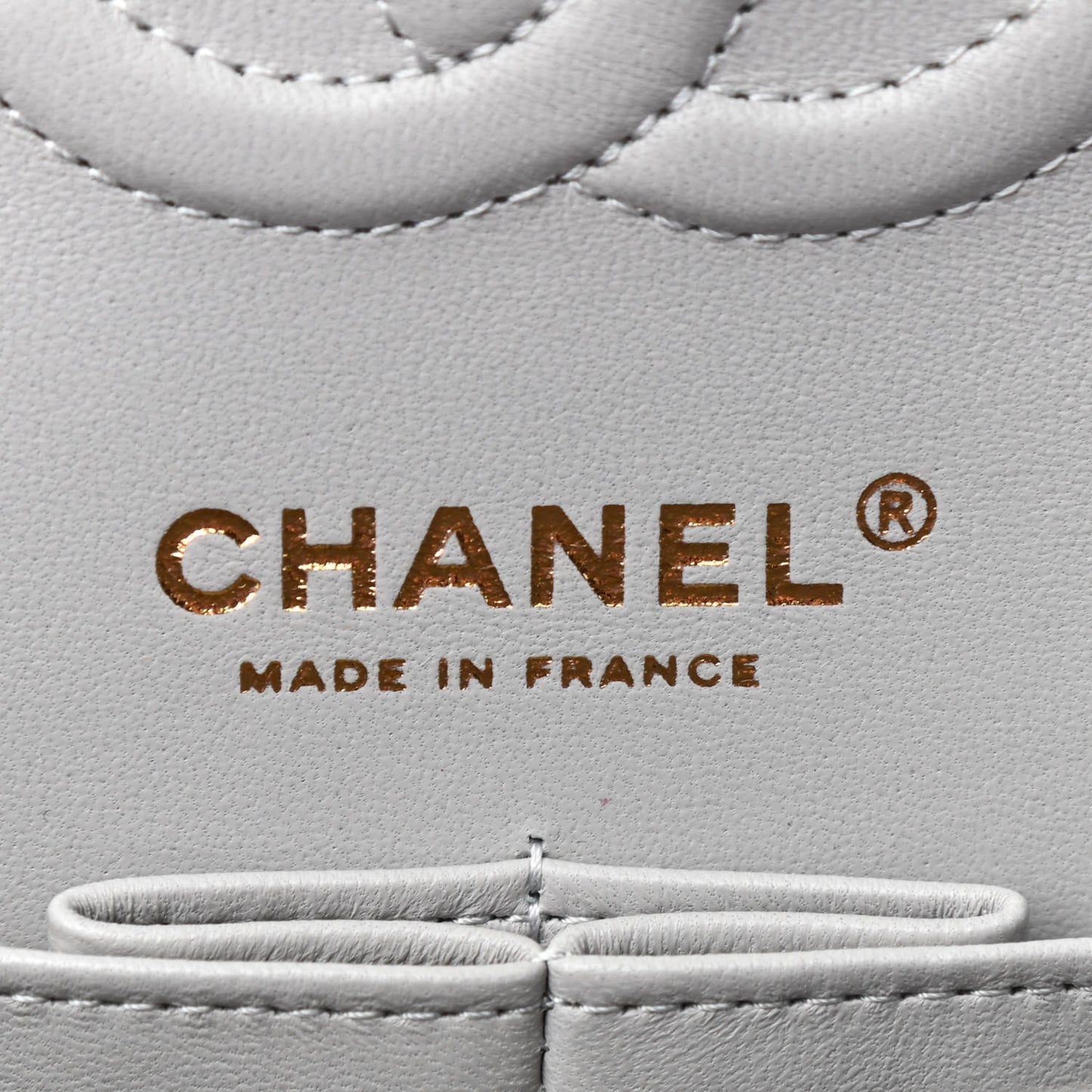 Caviar Quilted Small Double Flap Grey