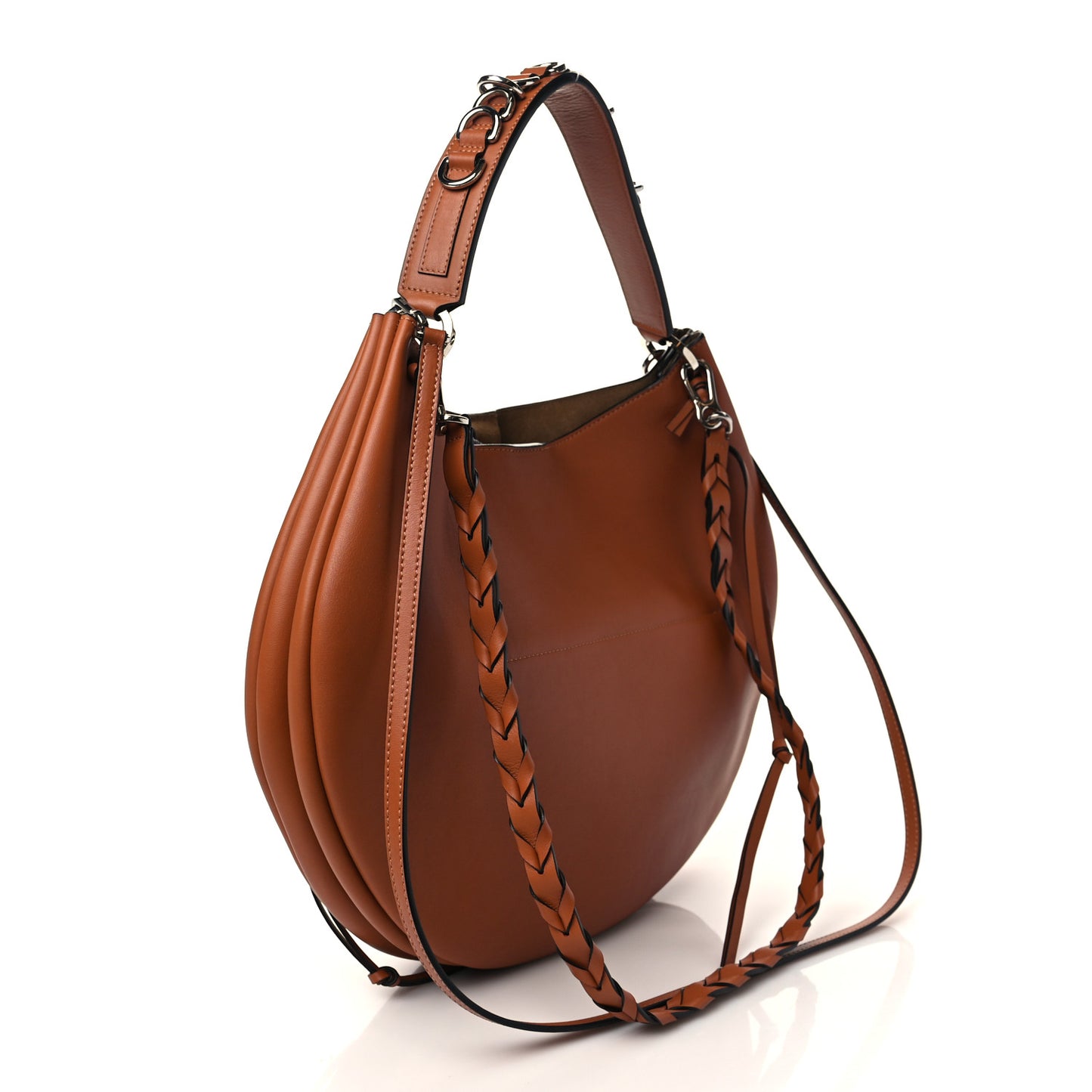 Calfskin Fortune Hobo Tan