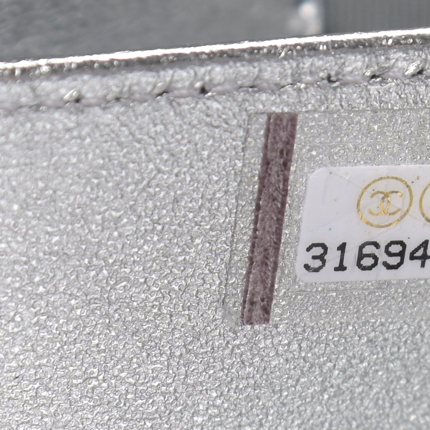 Metallic Gradient Calfskin Quilted Camera Case Blue Yellow Purple