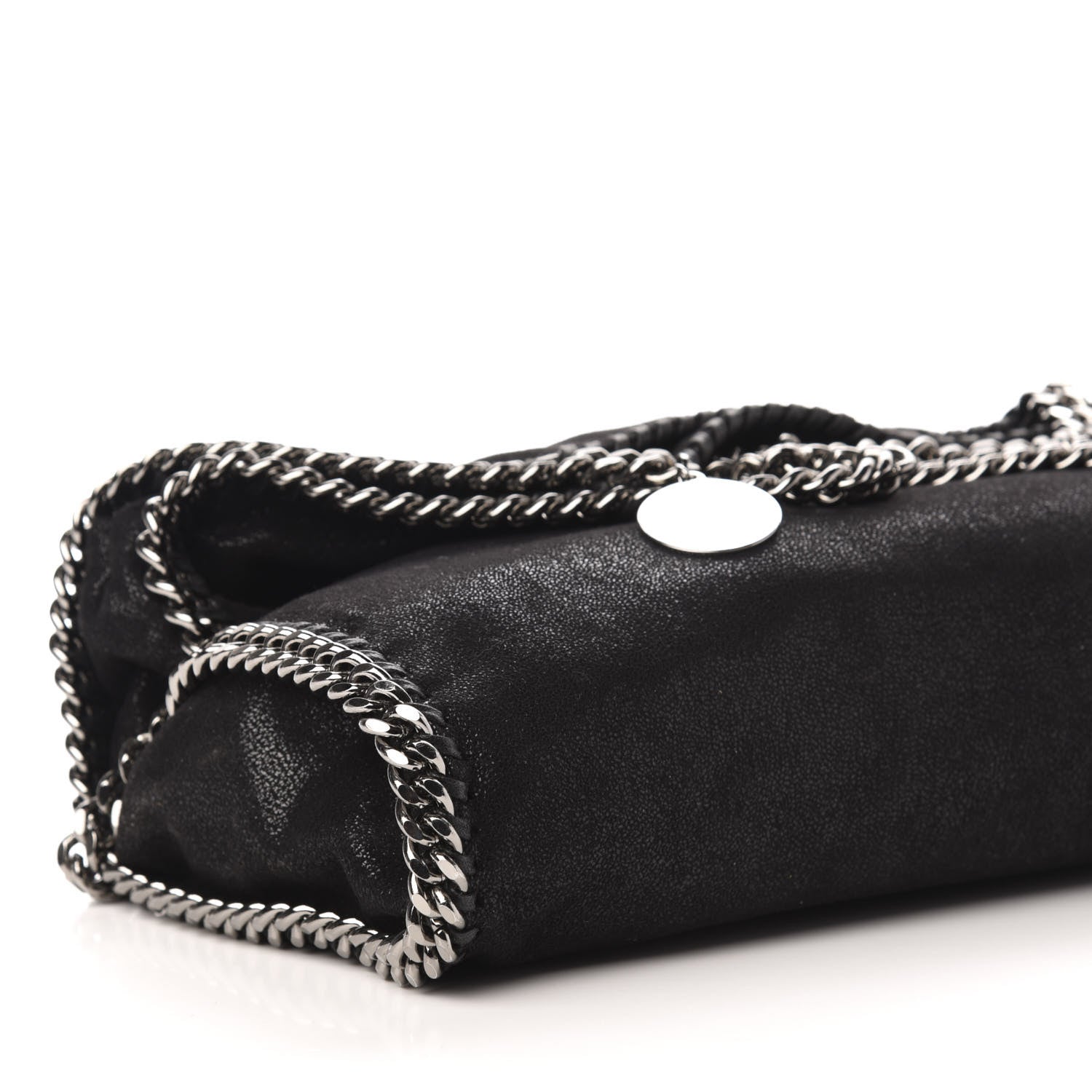 Stella McCartney Shaggy Deer Falabella Fold Over Tote Black 9 of 11