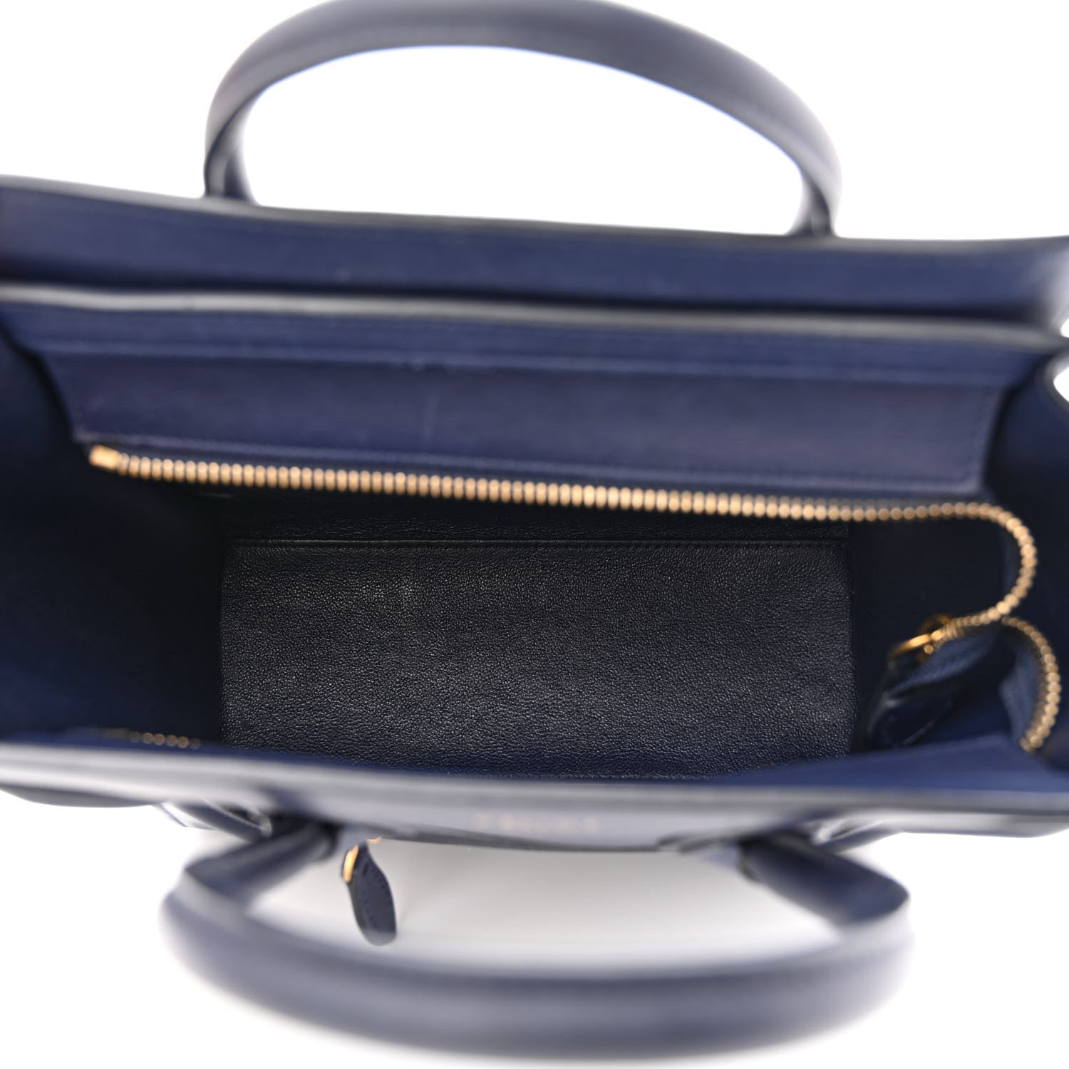 Celine Smooth Calfskin Nano Luggage Navy Blue 5 of 14