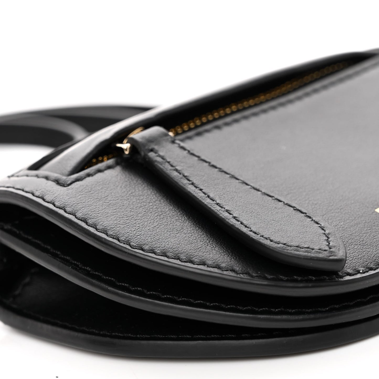 Calfskin Micro Olympia Card Case Black