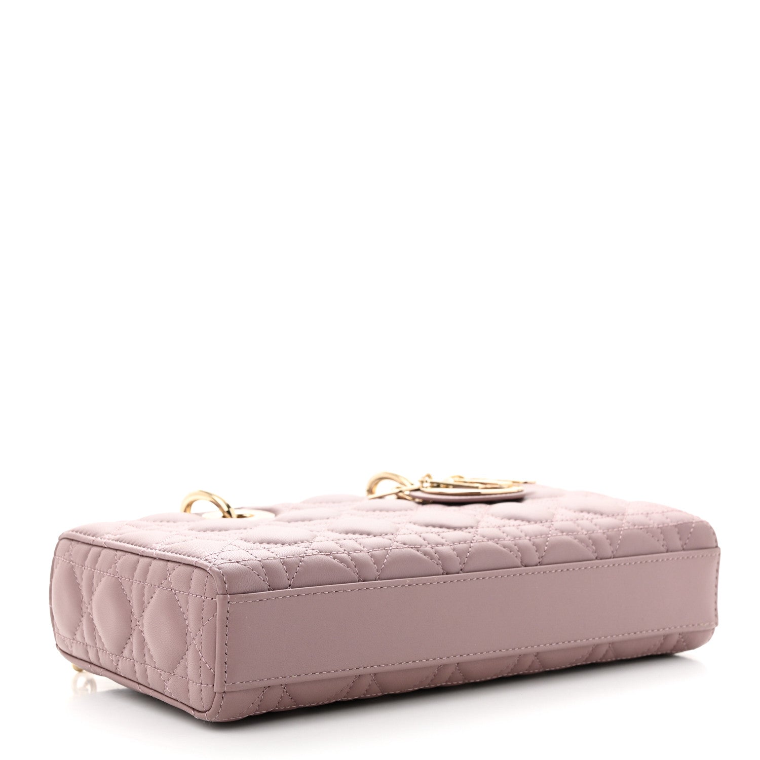 Christian Dior CHRISTIAN DIOR Lambskin Cannage Medium Lady D-Joy Peony Pink 4 of 10