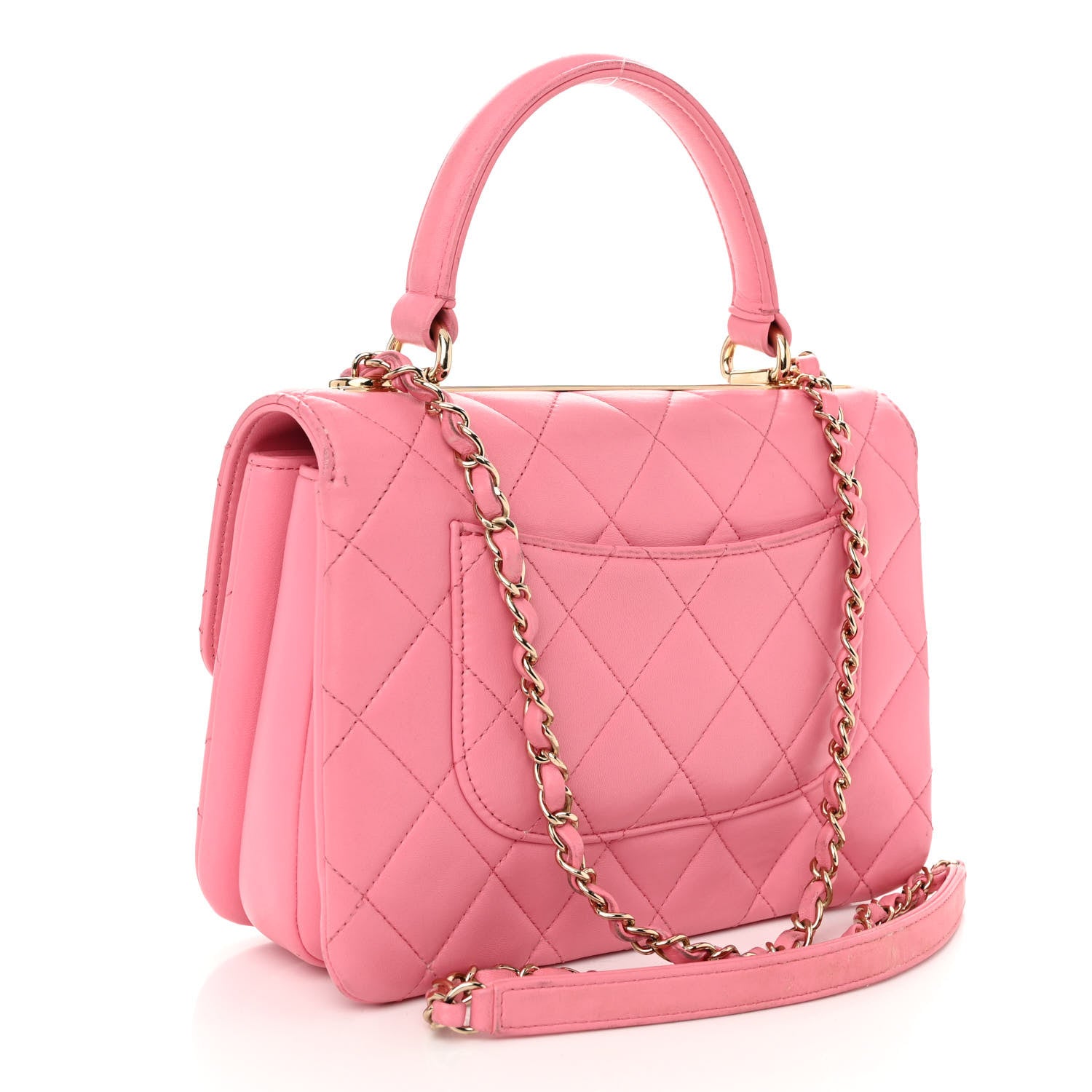 Chanel Lambskin Quilted Small Trendy CC Flap Dual Handle Bag Light Pink 3 of 15