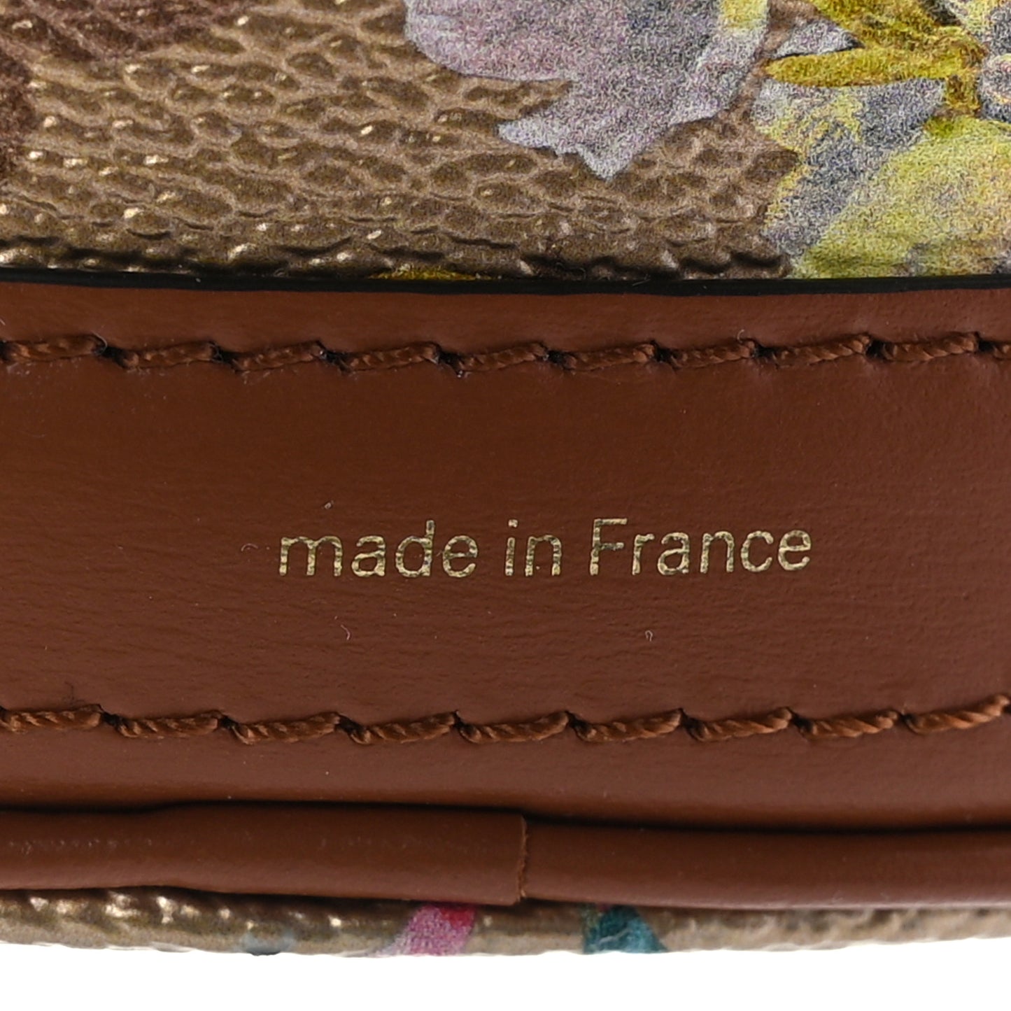 Metallic Monogram LV Garden Nano Bucket Bag Gold