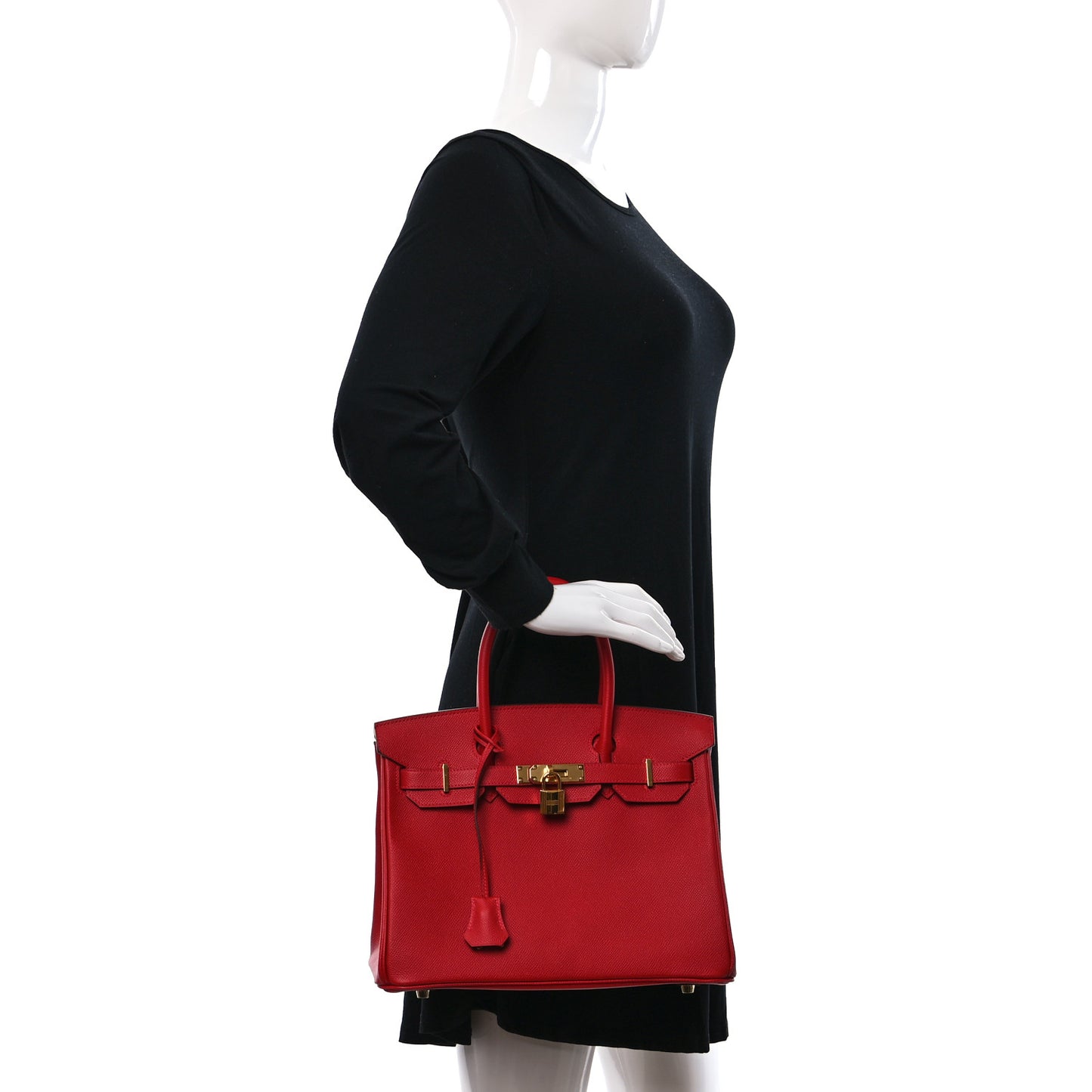 Epsom Birkin 30 Rouge Casaque