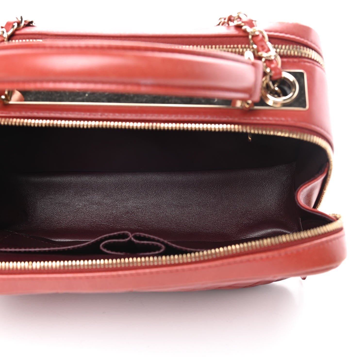 Chanel Lambskin Quilted Medium Trendy CC Bowling Bag Red 5 of 14