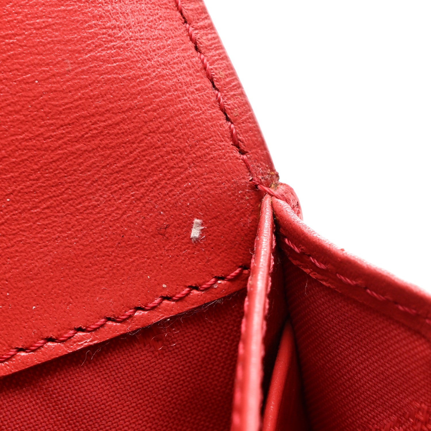 Burberry Calfskin Haymarket Check Henley Wallet Red 10 of 11