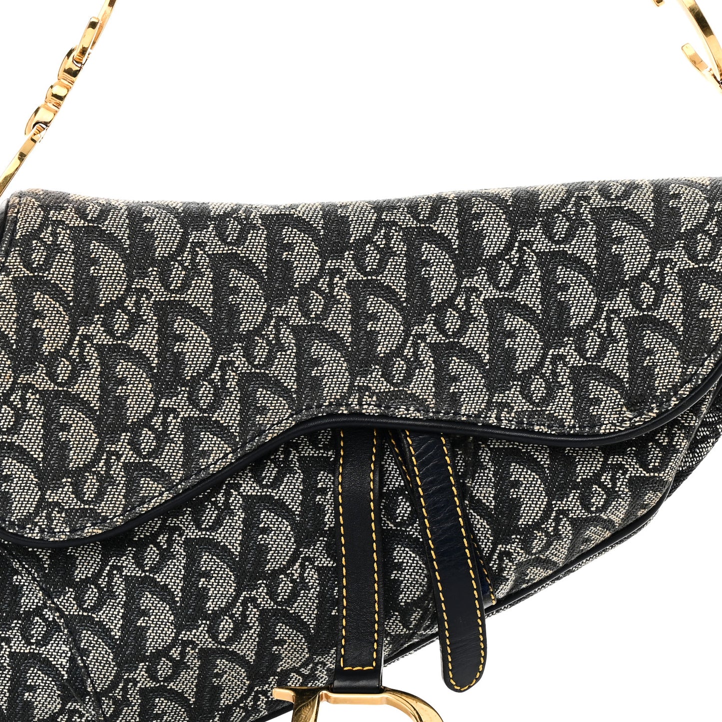 Monogram Saddle Bag Blue