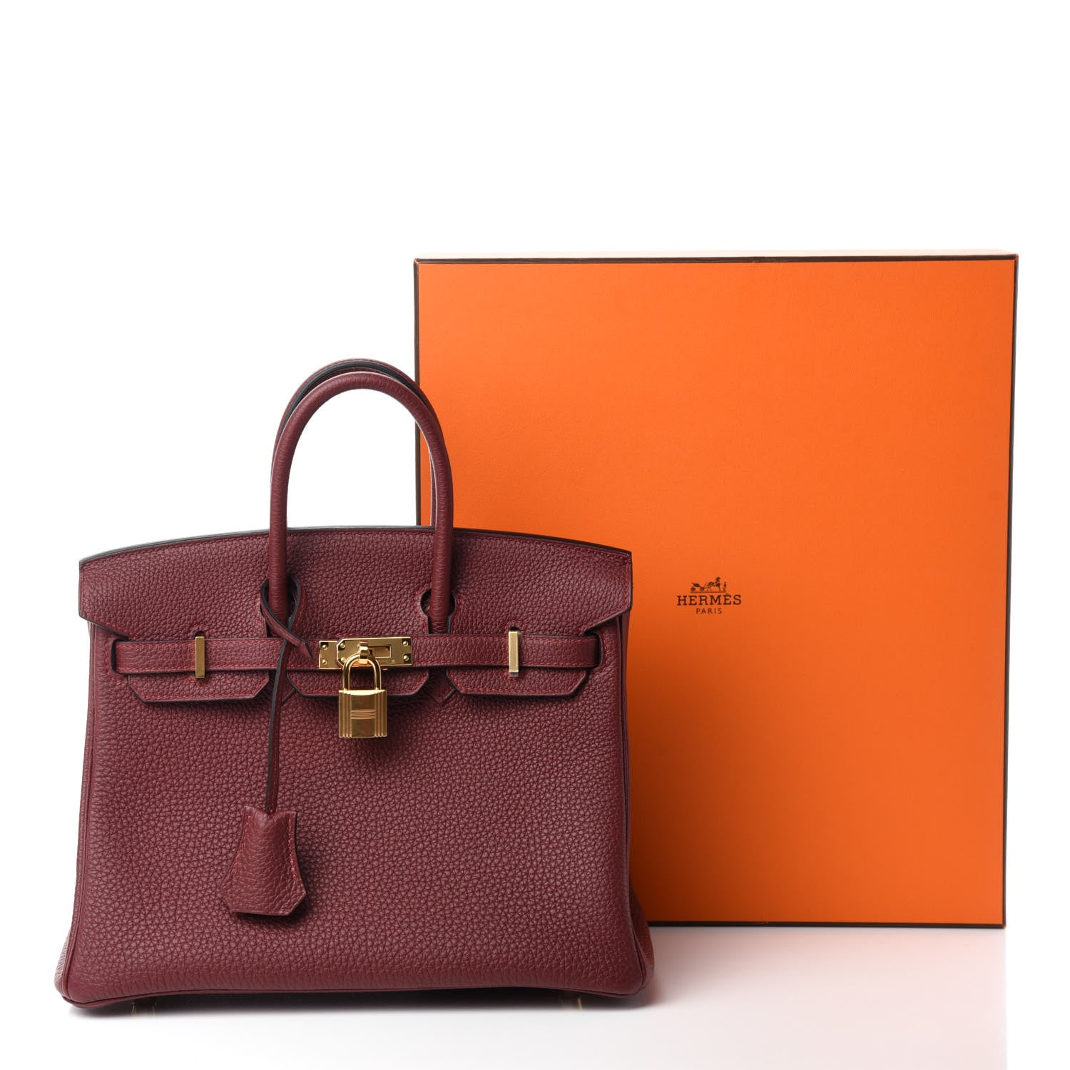 Hermes Togo Birkin 25 Rouge H 14 of 14