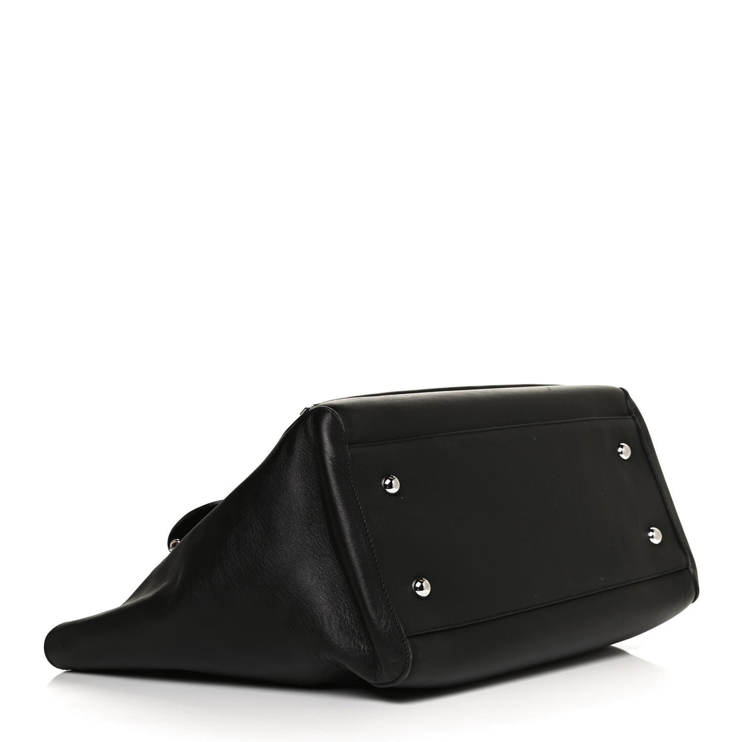 Silky Calf Medium Willow Tote Black