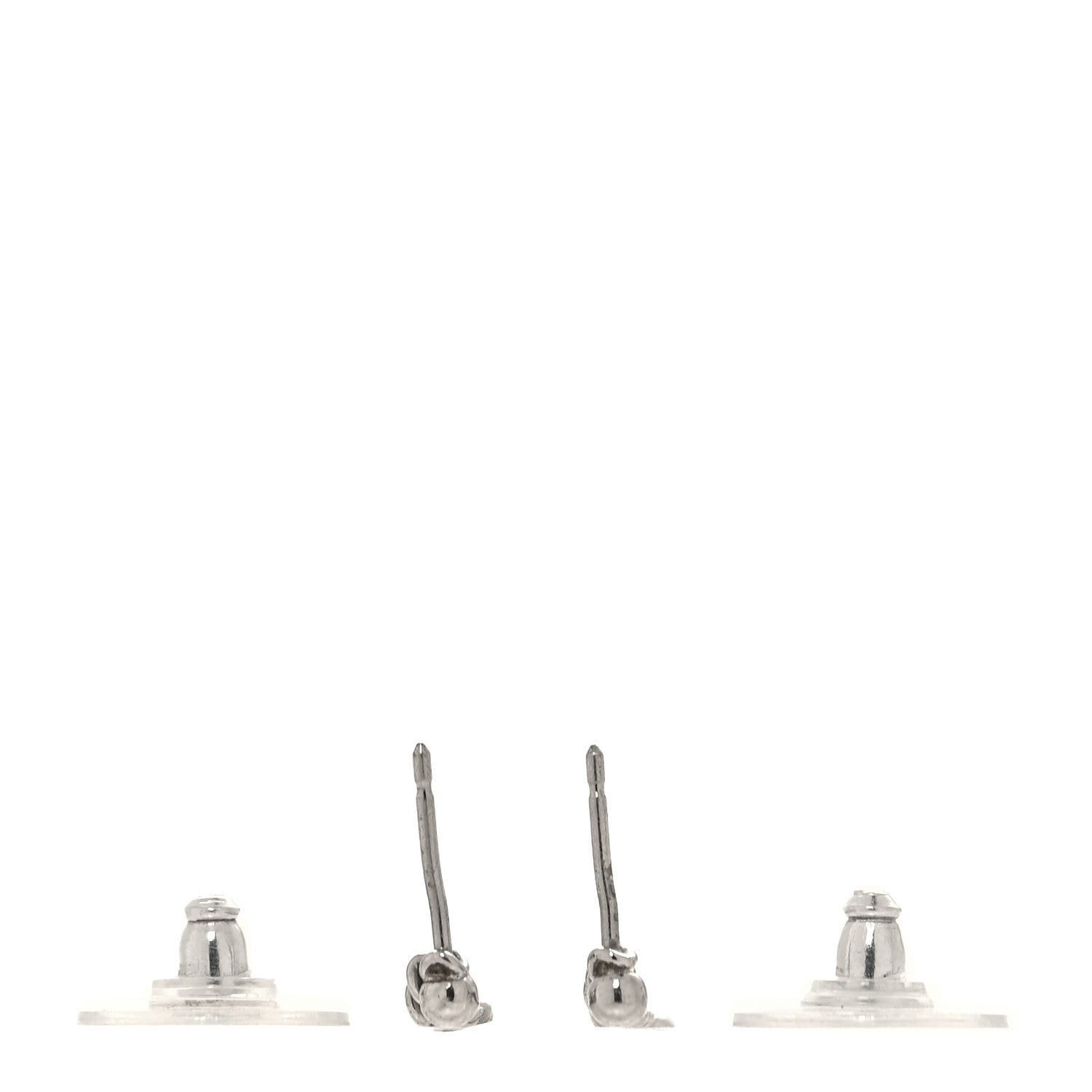 Chanel Metal CC Chain Drop Earrings Silver 3 of 4