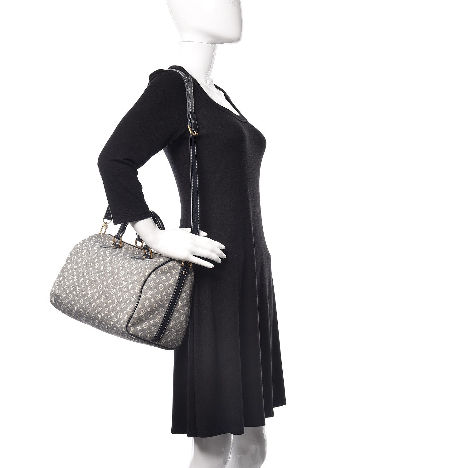 Louis Vuitton Monogram Idylle Speedy Bandouliere 30 Encre 2 of 12