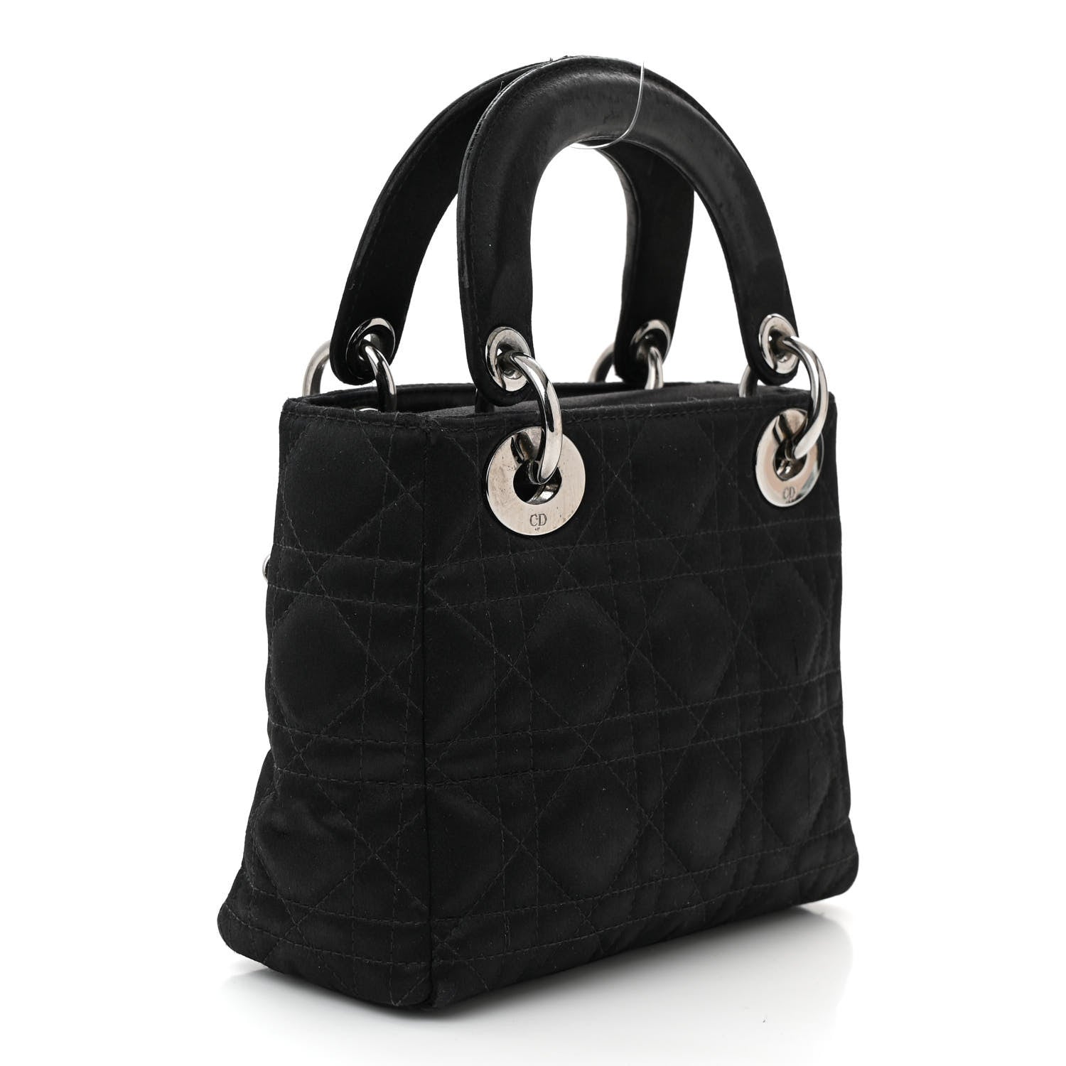 Christian Dior Satin Cannage Mini Lady Dior Black 2 of 12