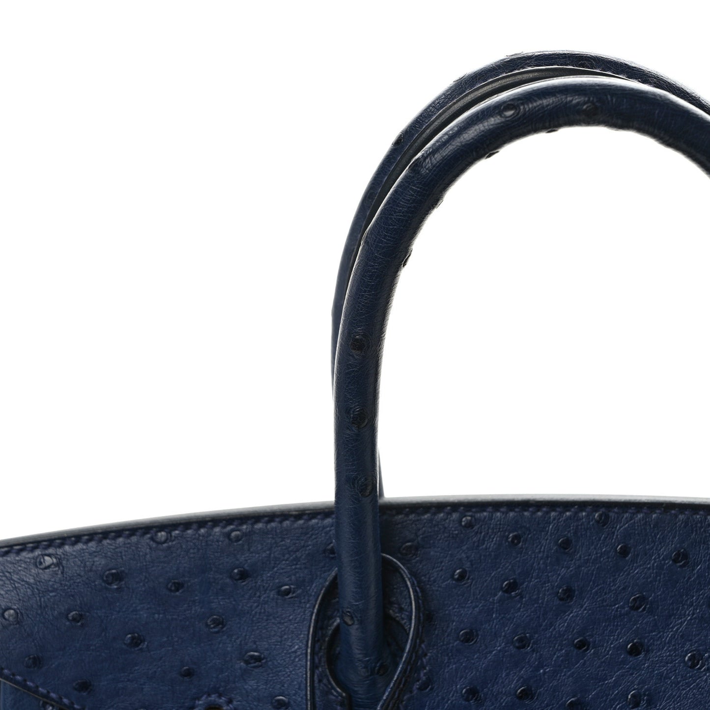Ostrich Birkin 30 Bleu Iris
