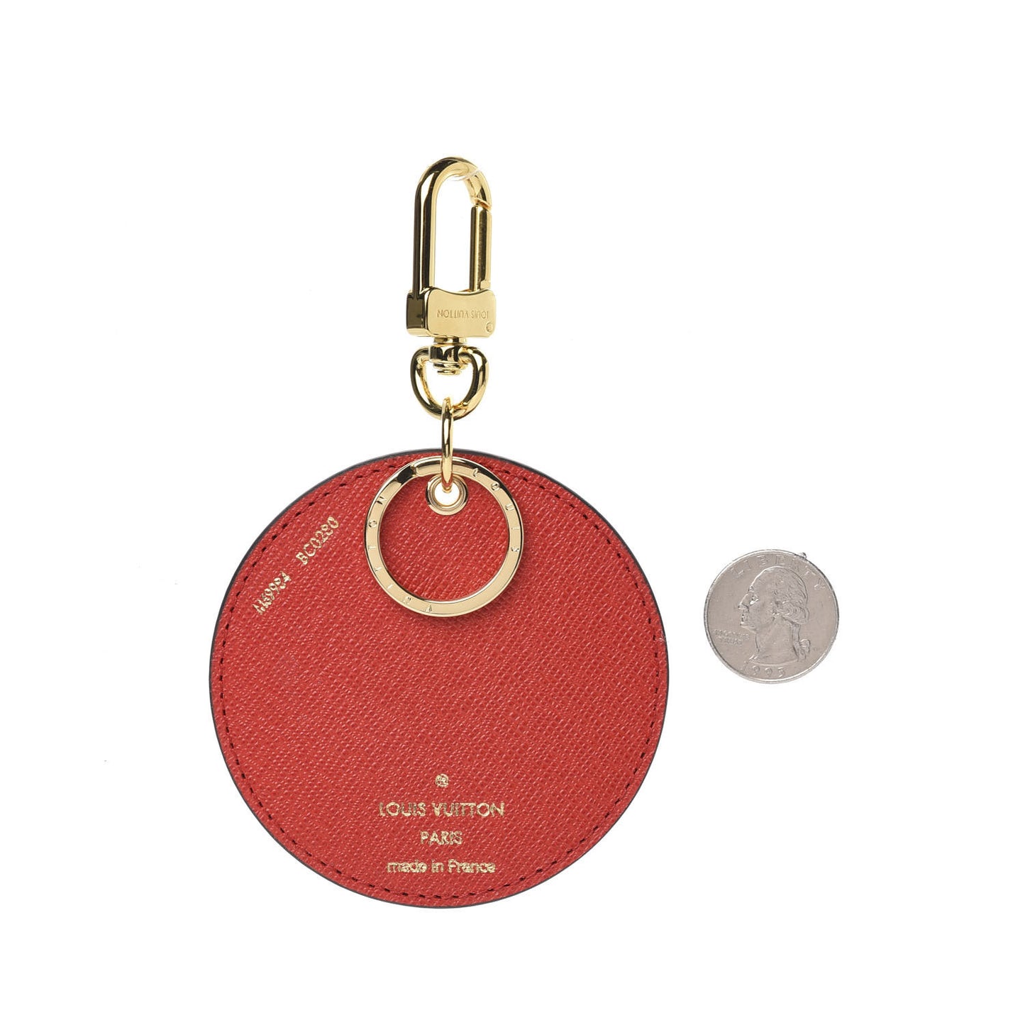 Monogram 2020 Christmas Animation Bumper Cars Bag Charm Key Ring Coquelicot