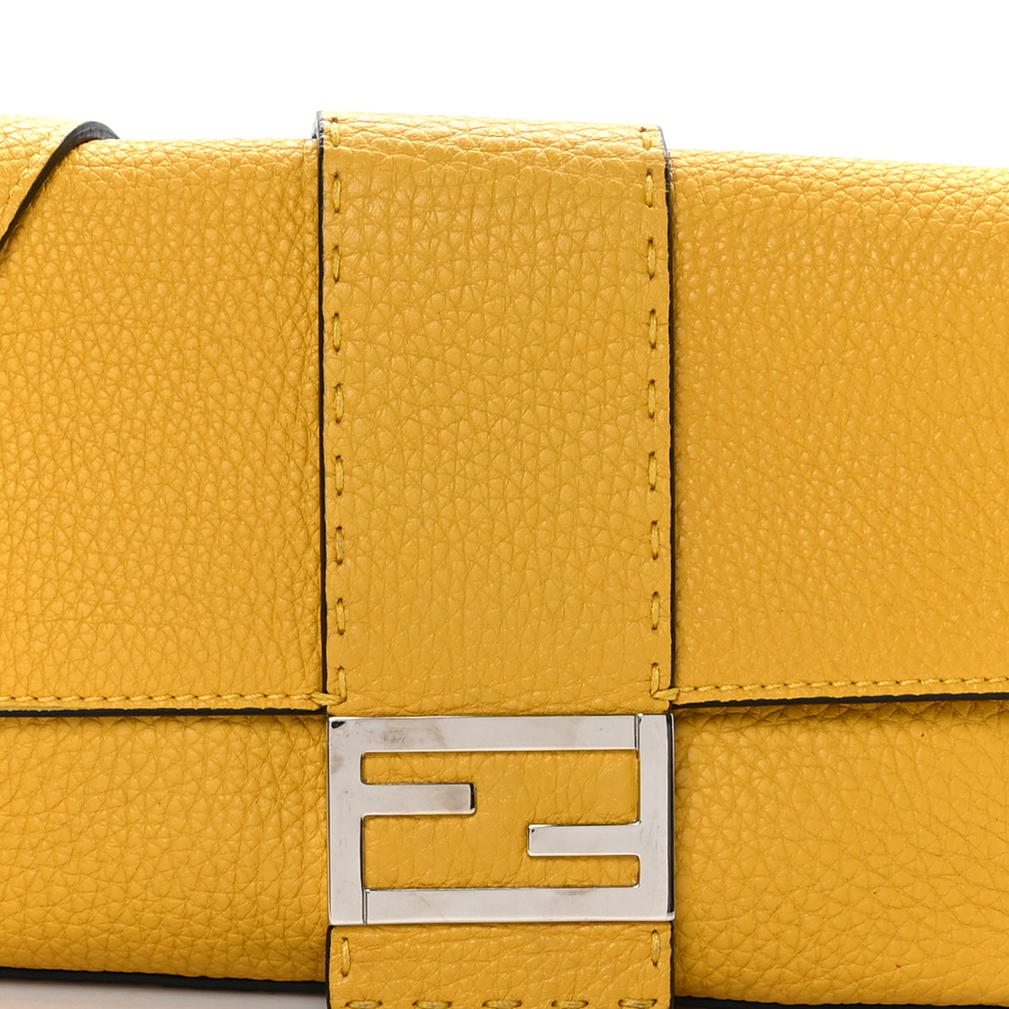Cuoio Romano Selleria Belt Baguette Bag Giallo Fendi