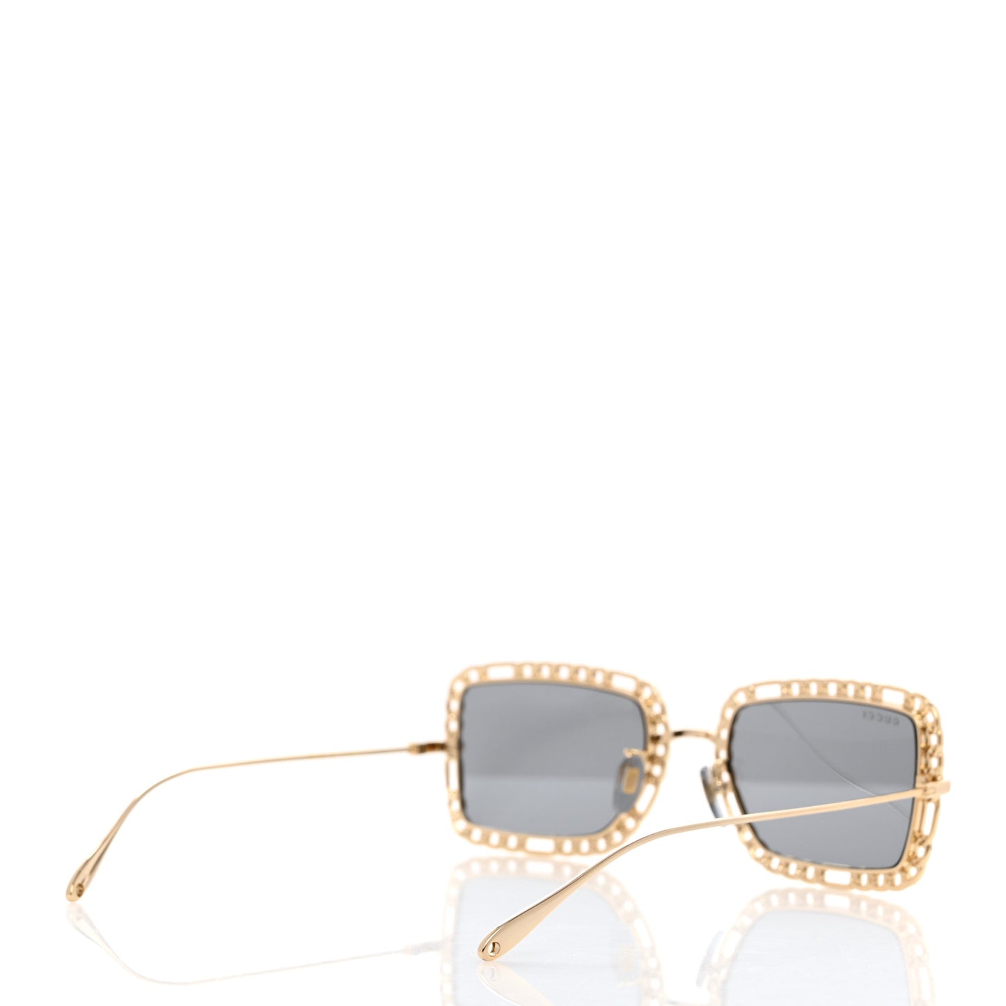 Rectangle Chain Sunglasses GG1112S Gold
