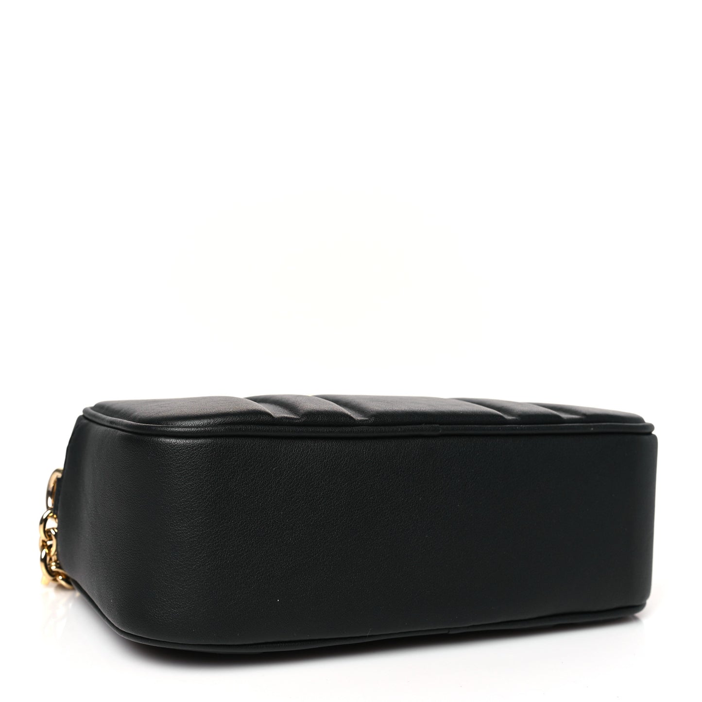 Calfskin Quilted Medium Gancini Camera Case Black