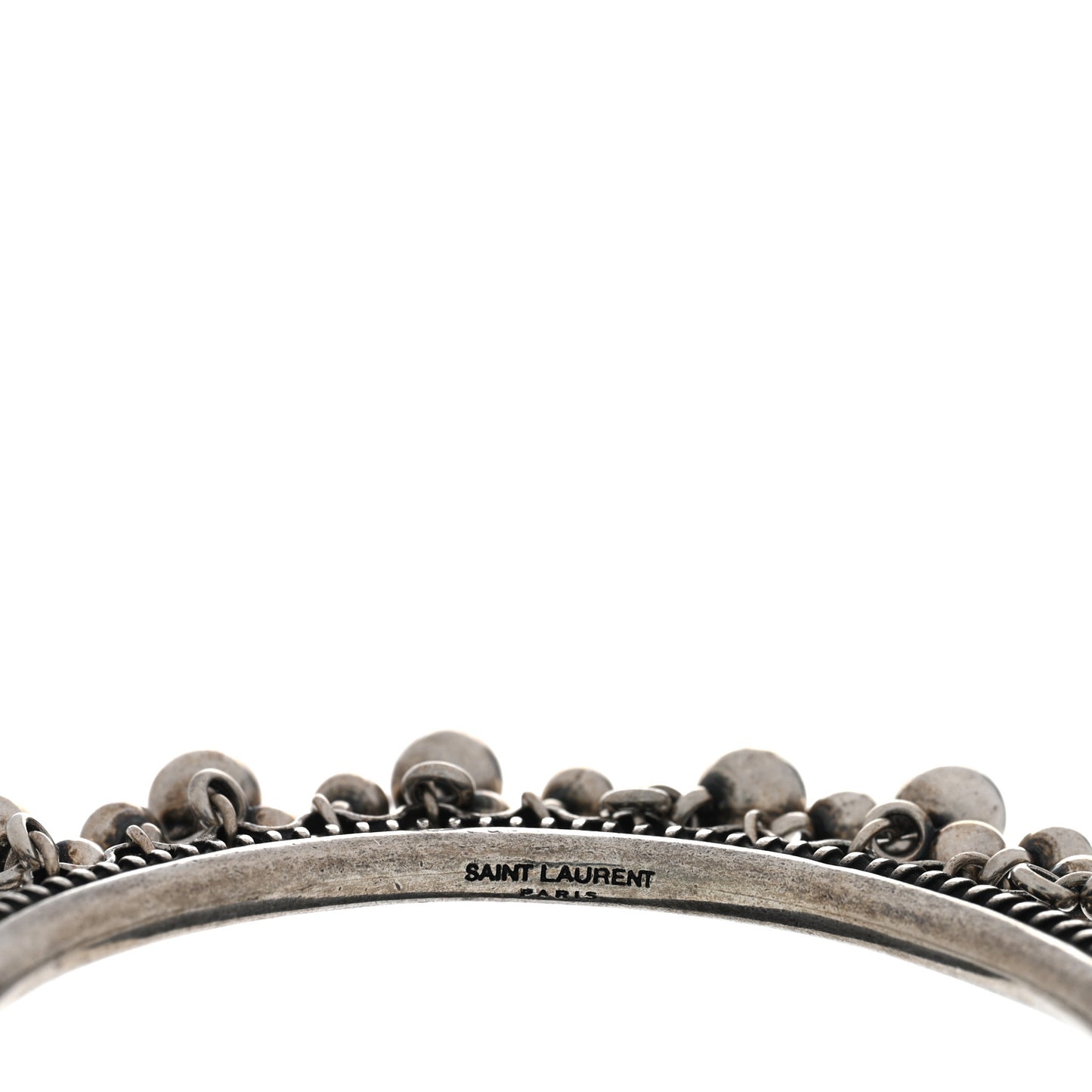 Brass Marrakech Bell Bracelet Argent Oxyde