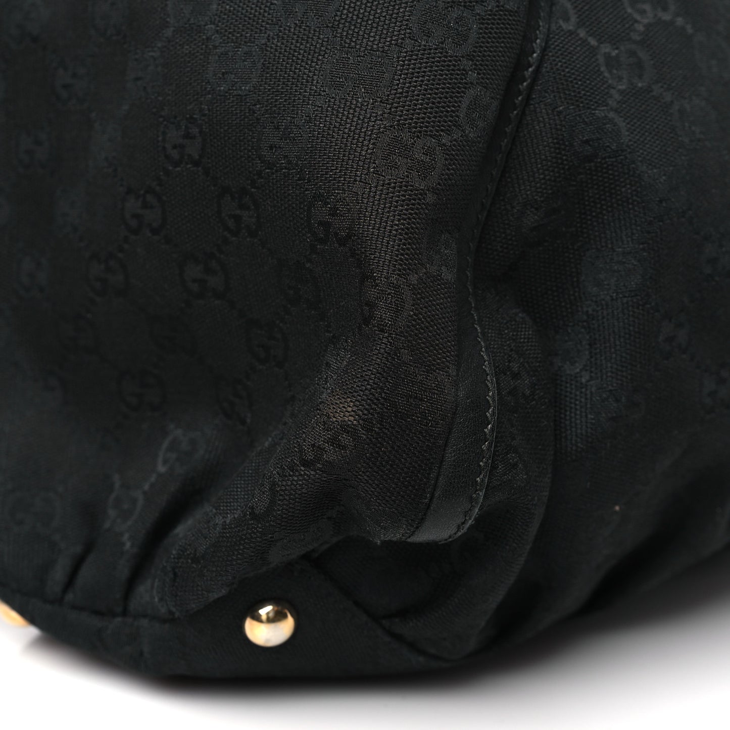 Monogram Large D Gold Hobo Black