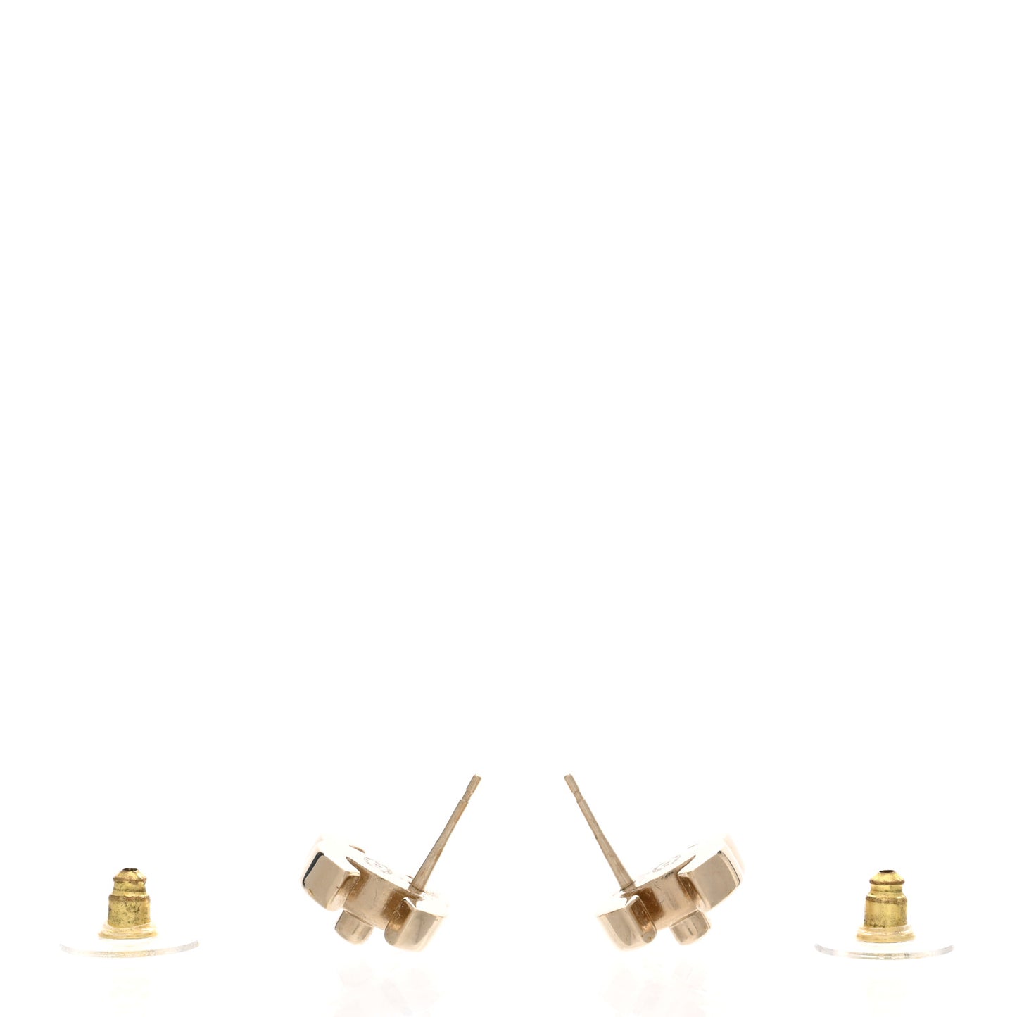 CC Turnlock Clip On Earrings Gold