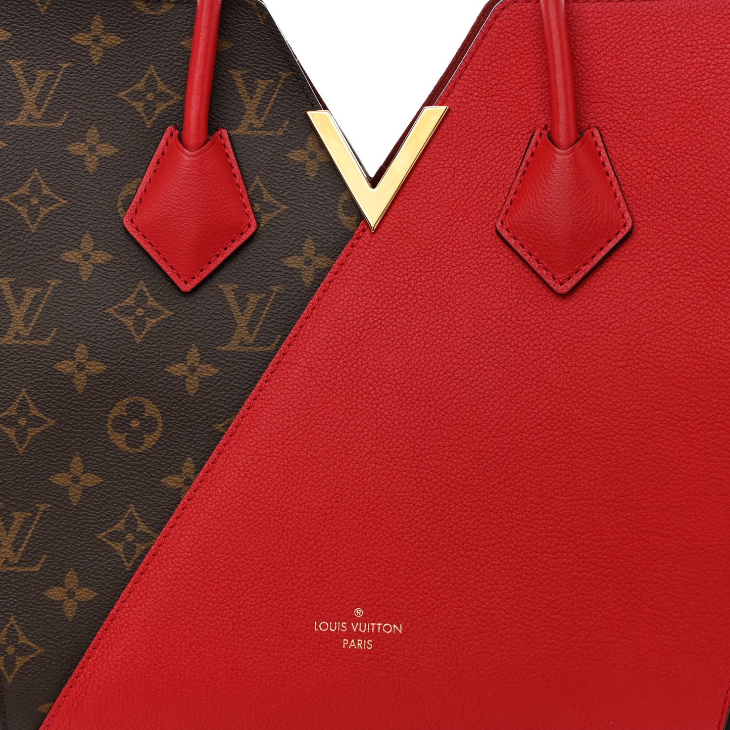 Calfskin Monogram Kimono Tote Cherry