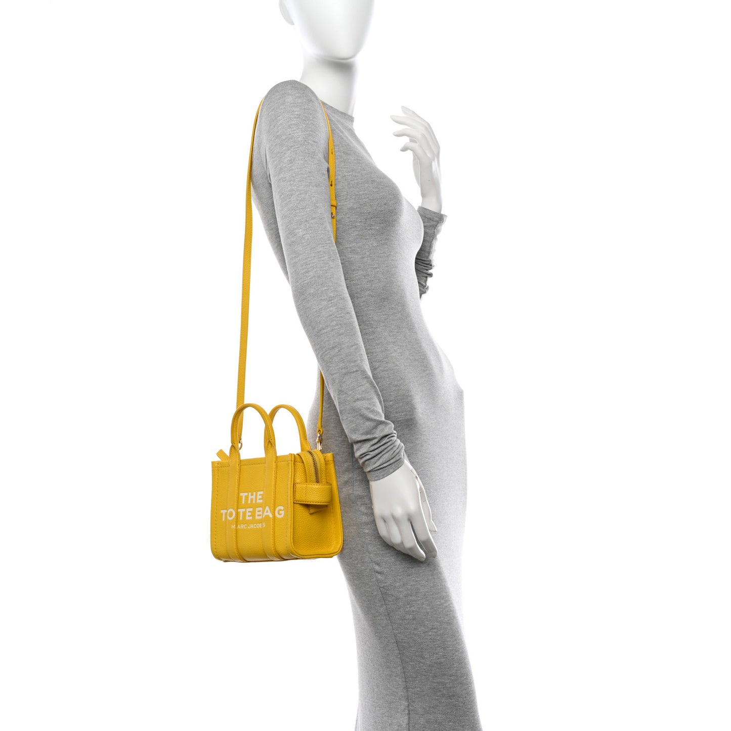 Grained Calfskin Mini The Tote Bag Yellow