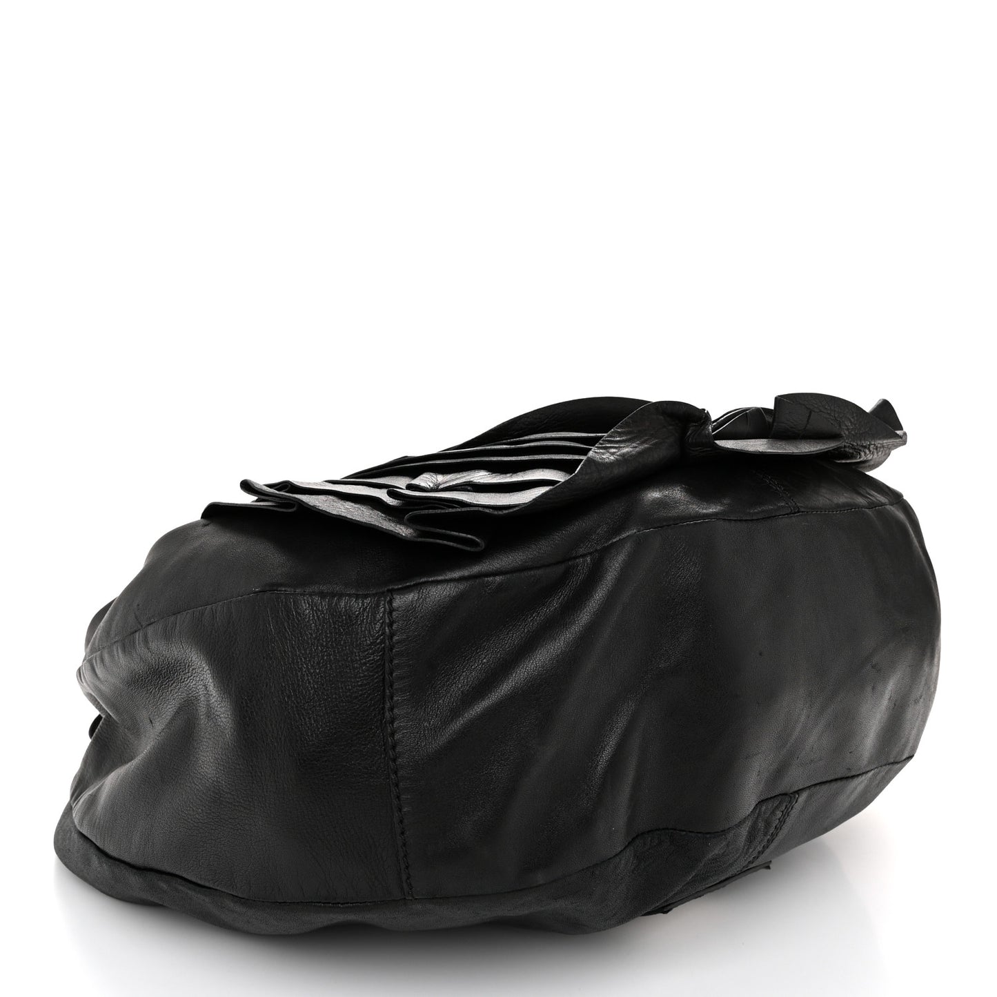 Nappa Rosette Hobo Black