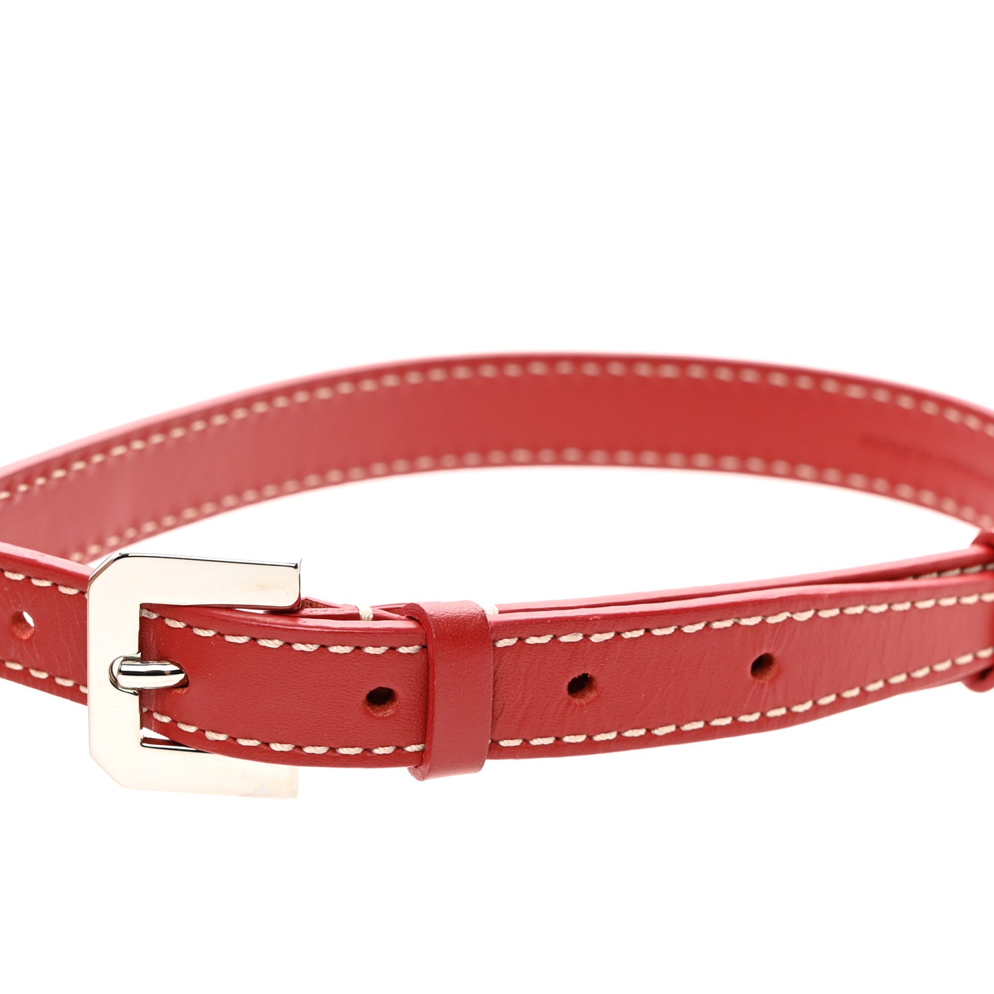 Calfskin Adjustable Shoulder Strap Red
